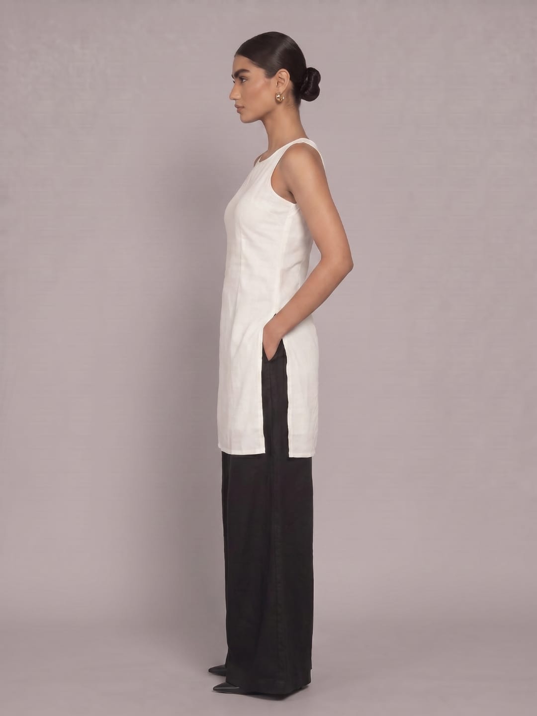 Saba Plain Round Neck Kurti