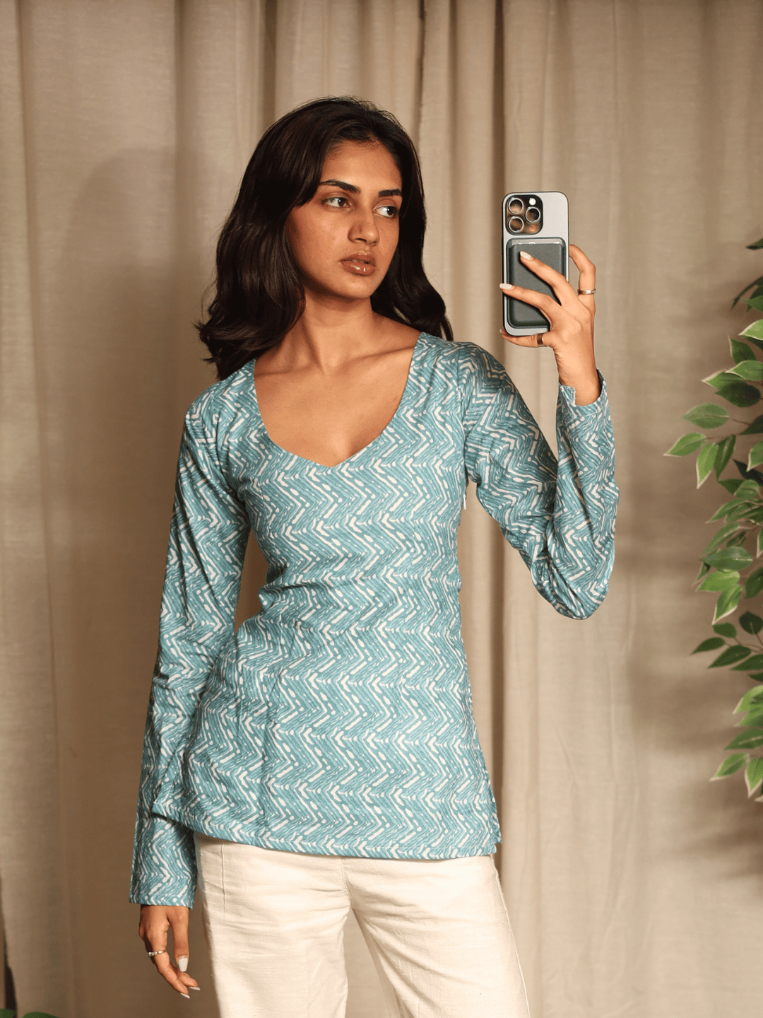 Nabila sleeved modest kurti
