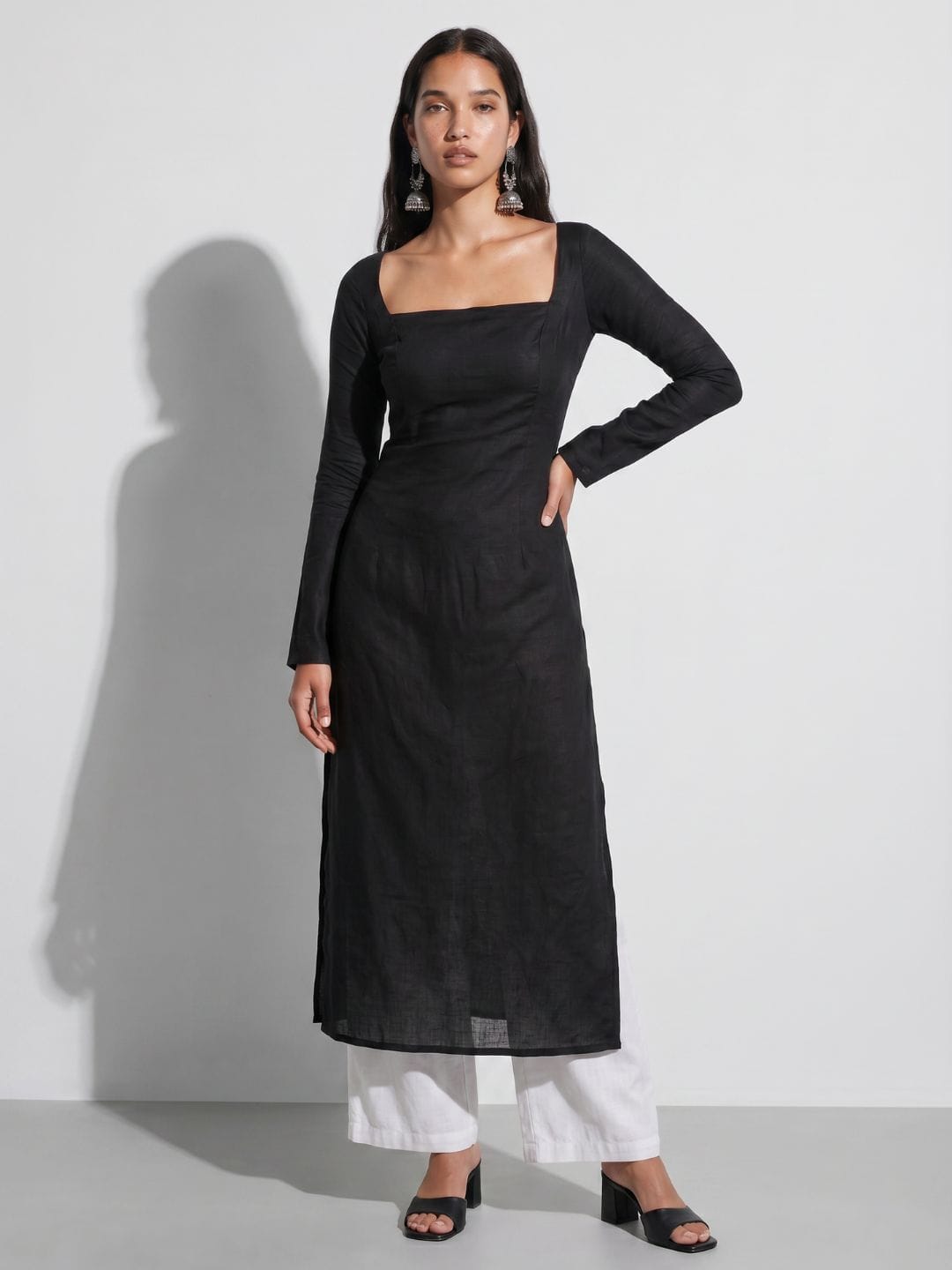 Baani Sleeved Corset Long Kurti