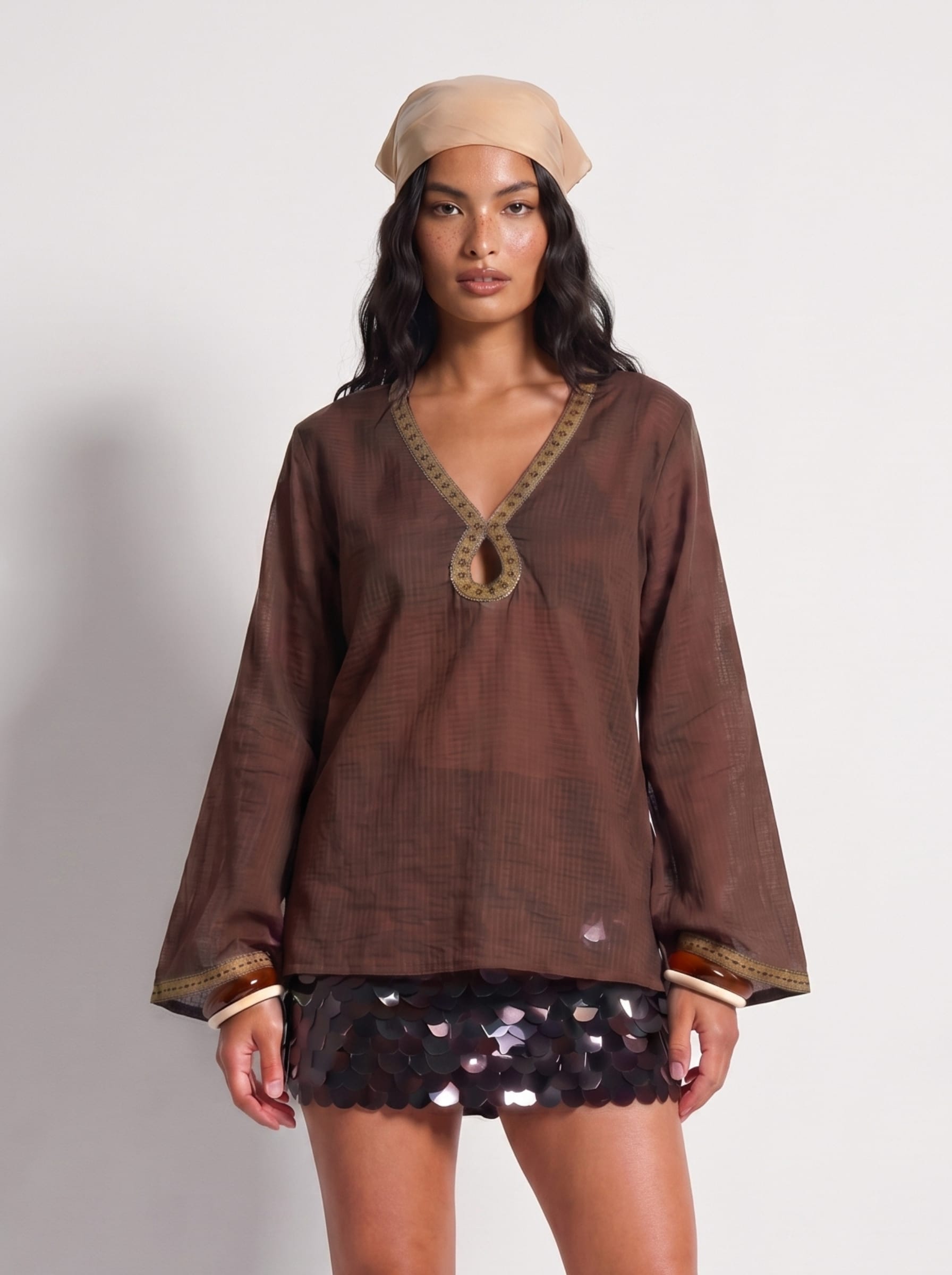 Jharna Sheer Short Kurti