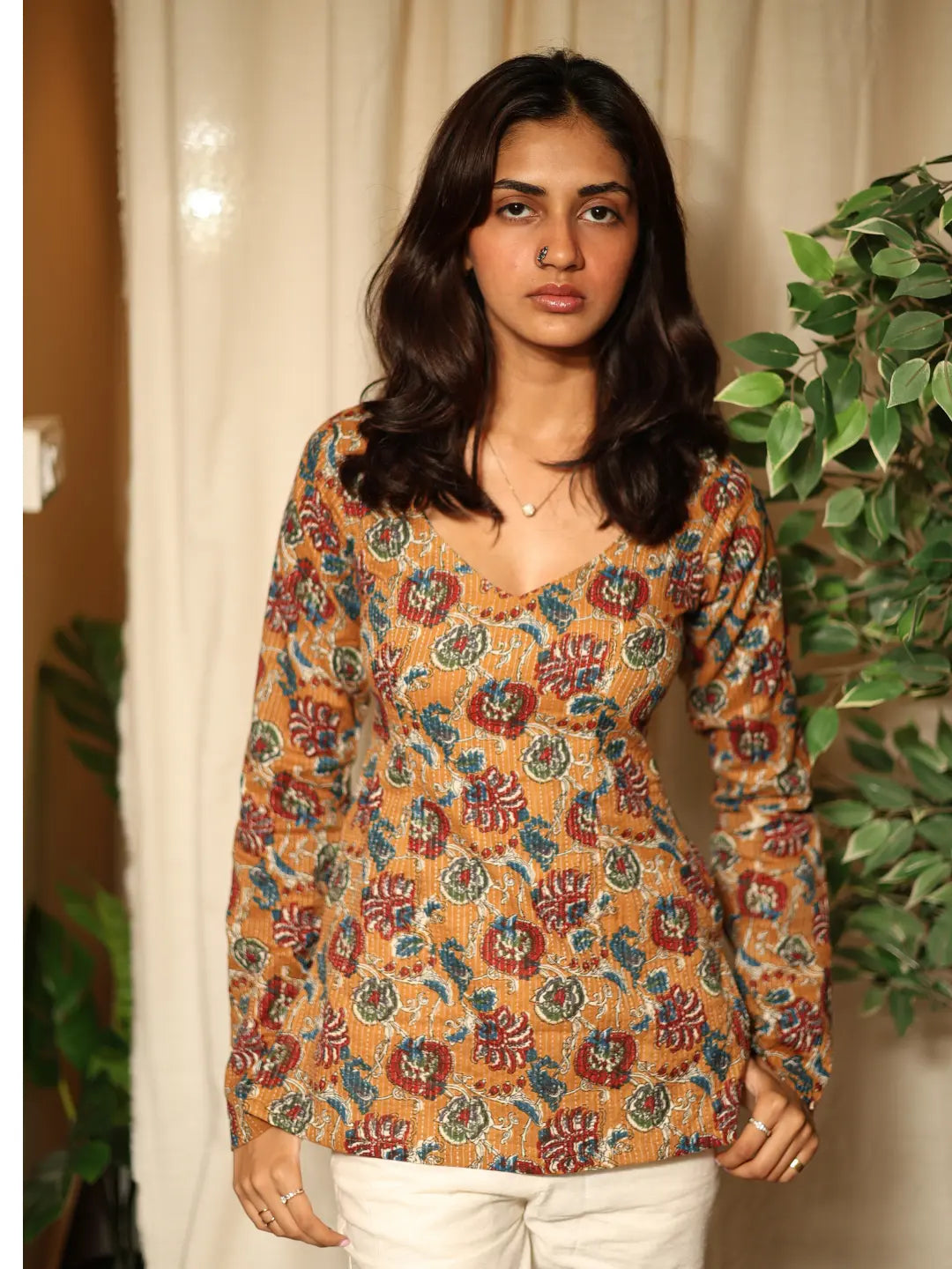 Nida sleeved modest kurti