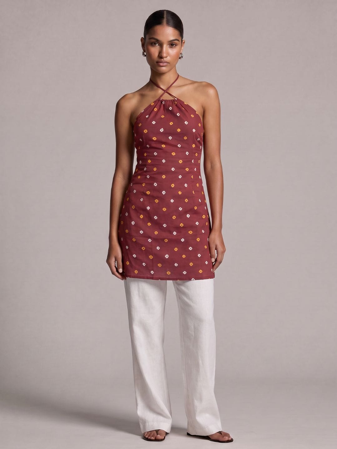 Sahar Halterneck Kurti
