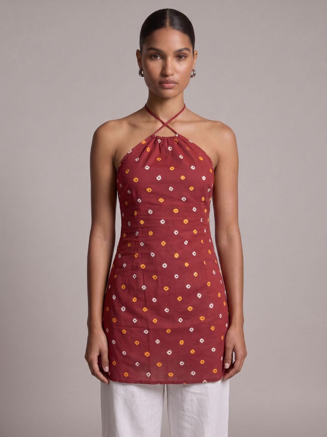 Sahar Halterneck Kurti