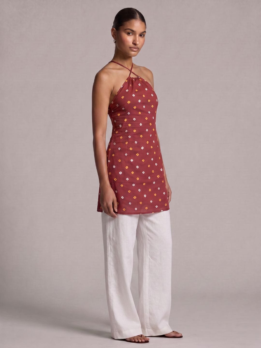 Sahar Halterneck Kurti