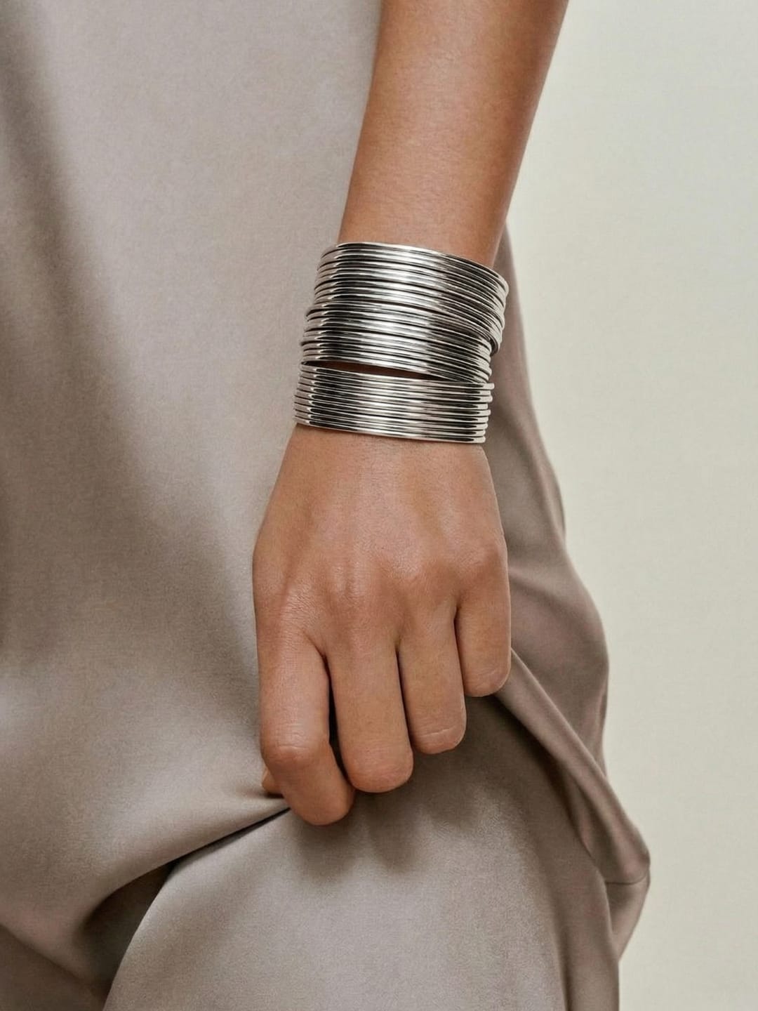 Silver Bangle Set