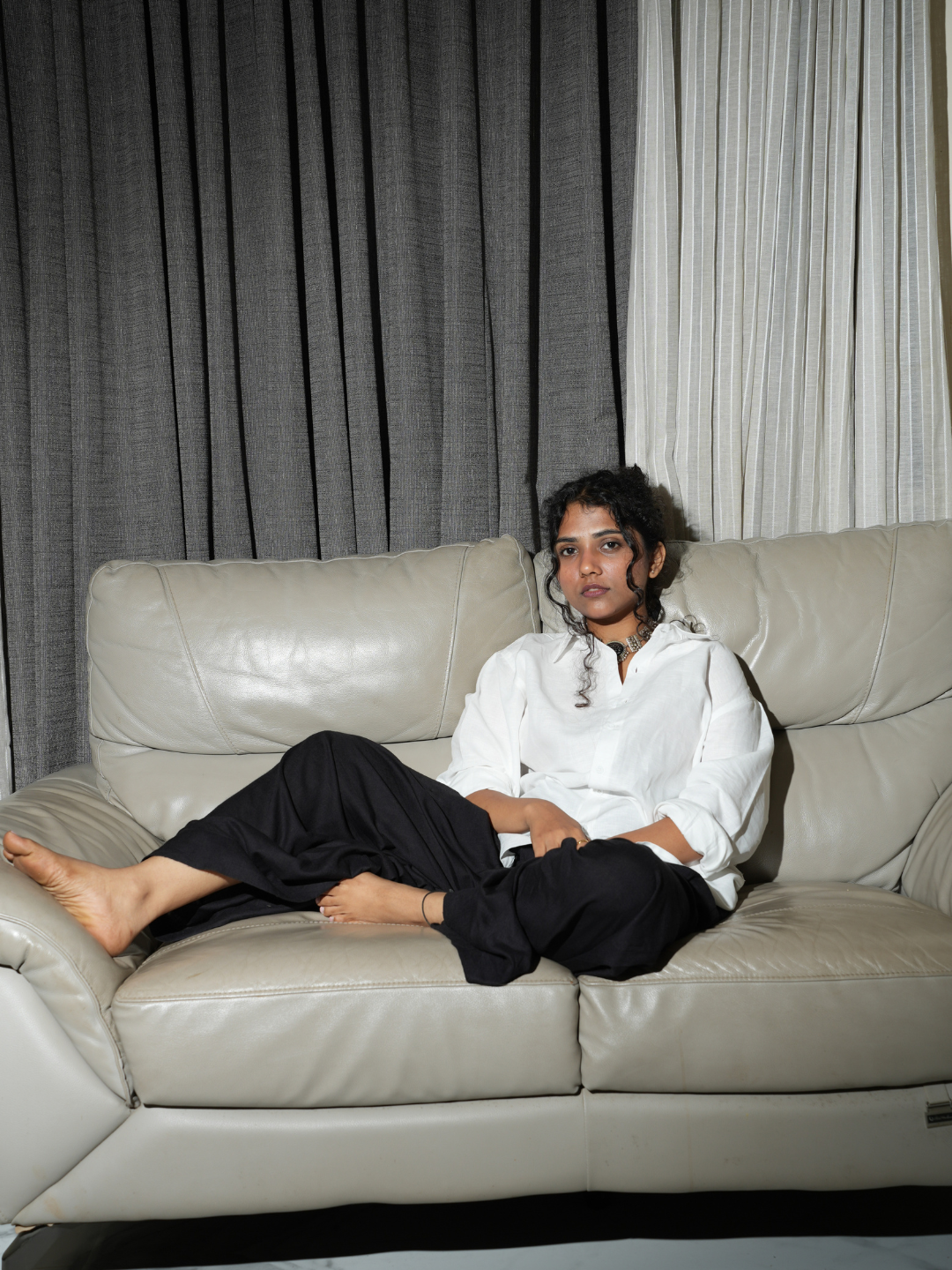 Oversized White Linen Shirt