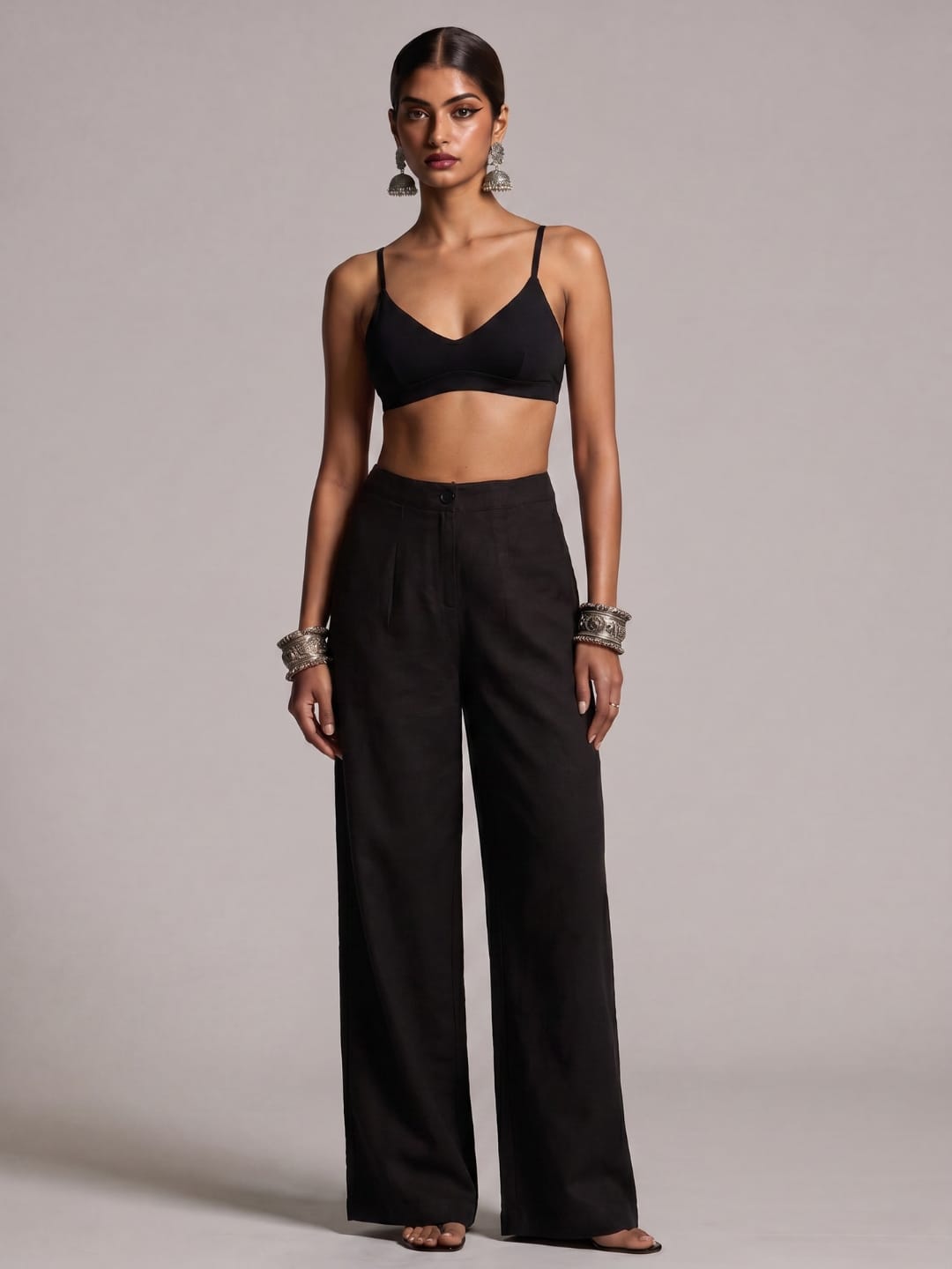 Black Loose fitting pants