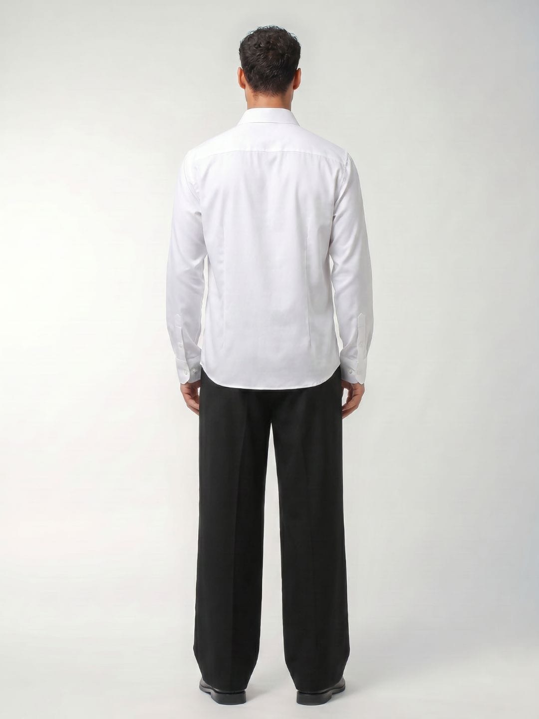 Rey White Plain Short Kurta