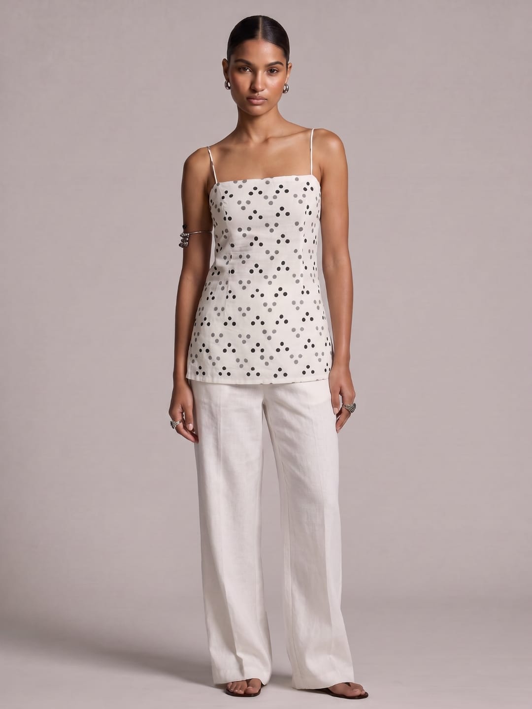 Rish Noodle Strap Short Kurti