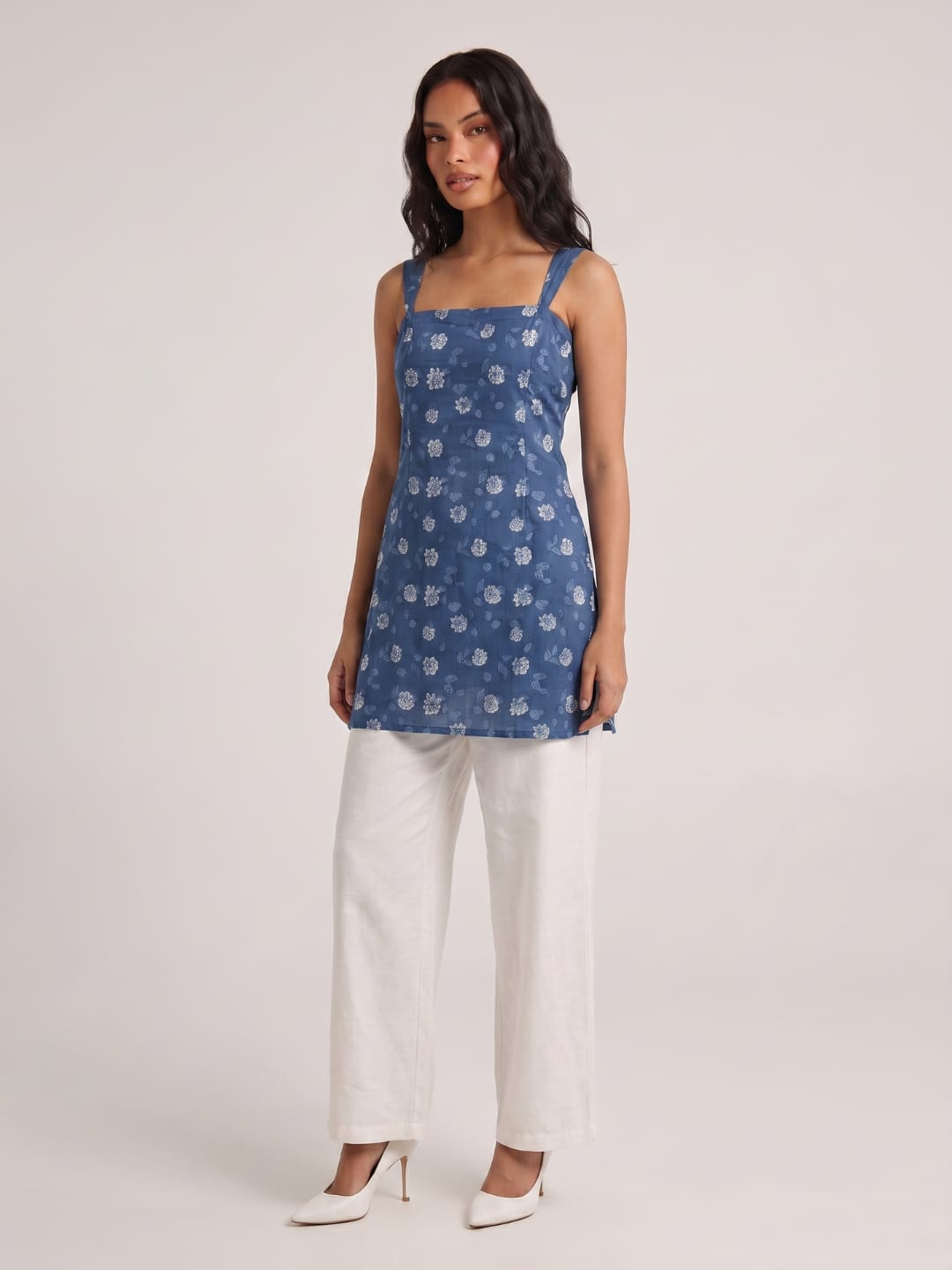 Khushi Wide Shoulder Strap Kurti