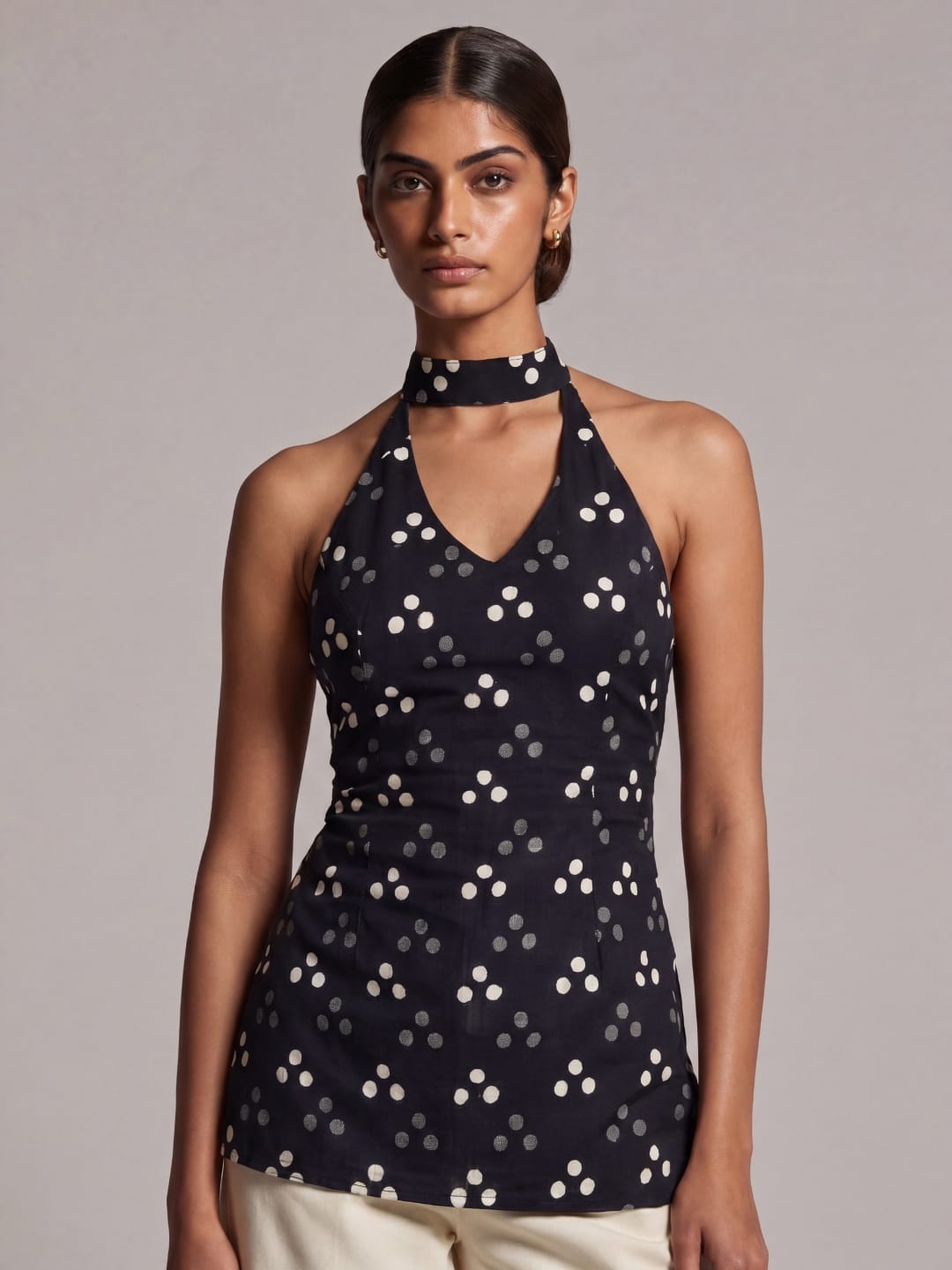 Haya Keyhole Halterneck Kurti