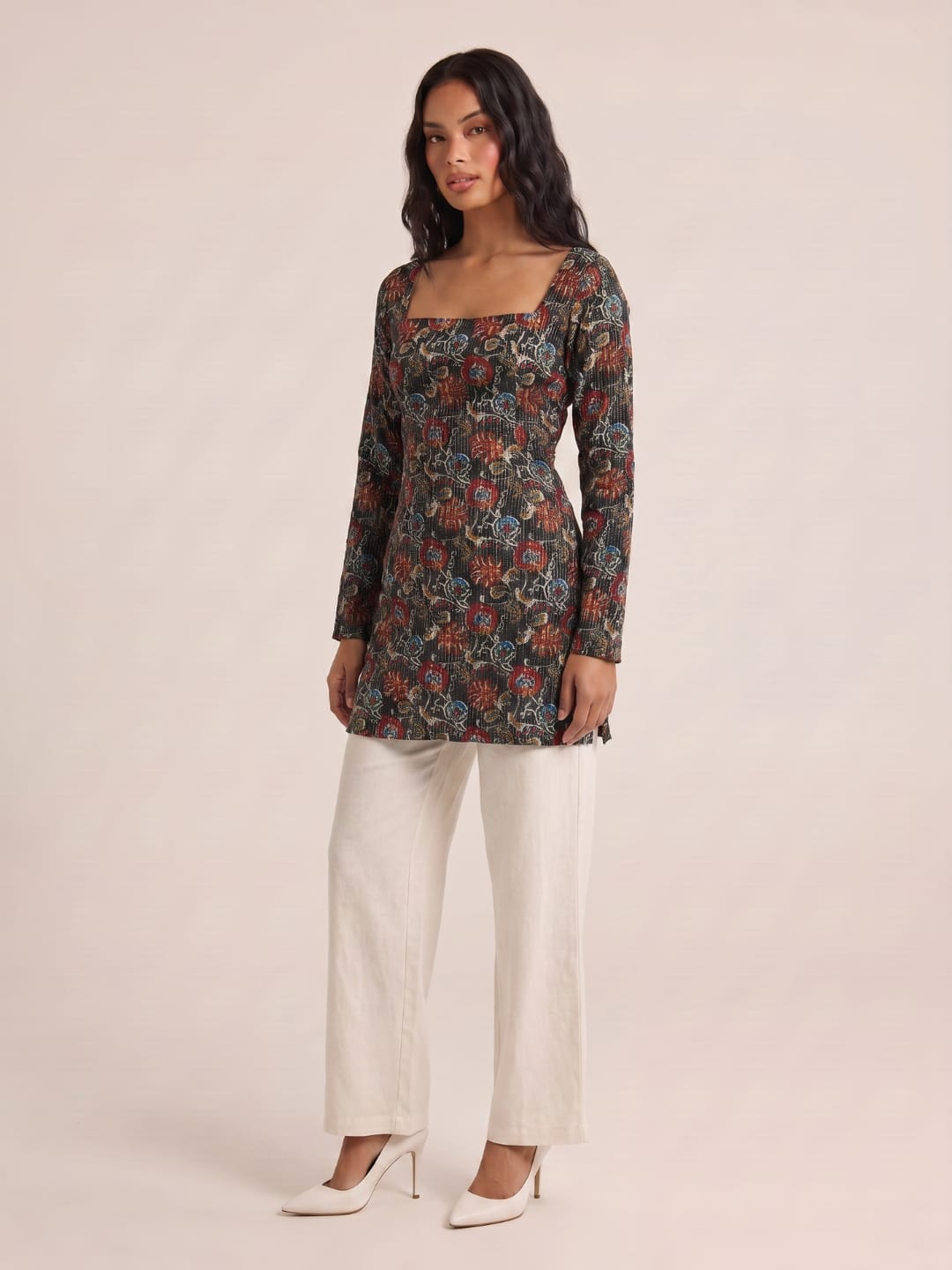 Radhika Sleeved Corset Kurti