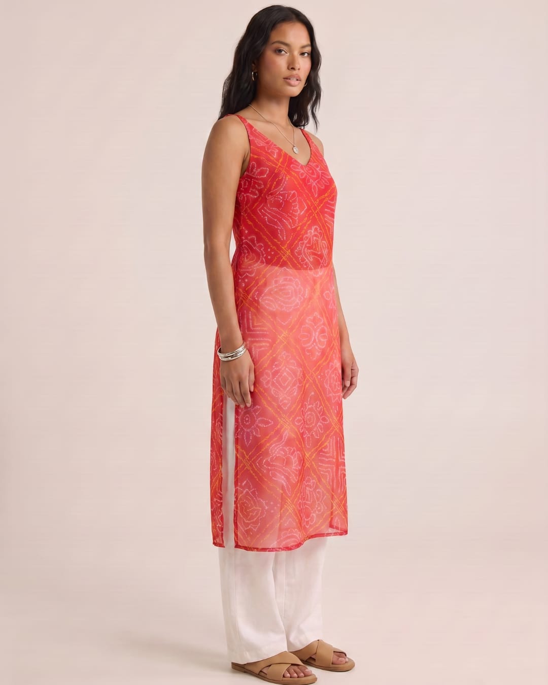 Payal Sheer Bandhani Kurti