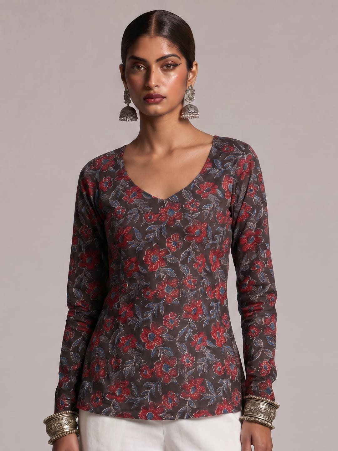 Hema Sleeved Modest Kurti