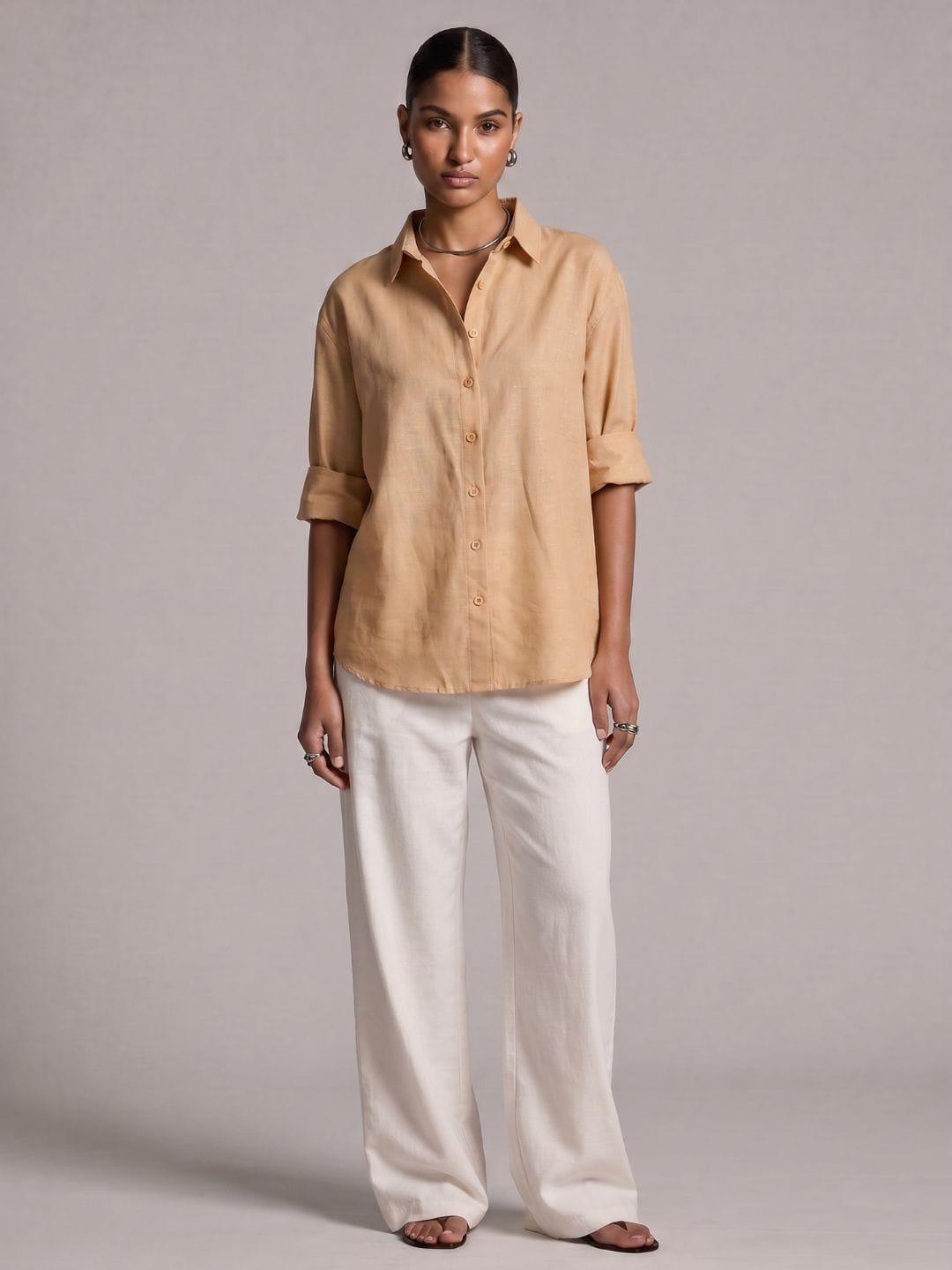 Oversized Khadi Linen Shirt