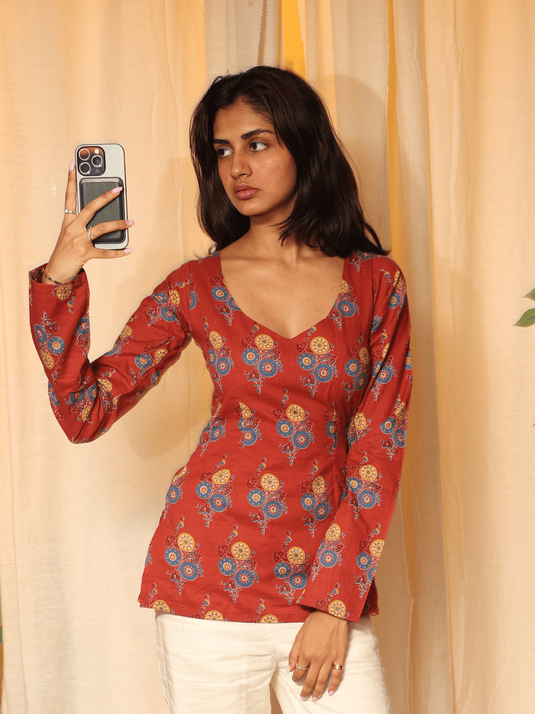 Nargis sleeved modest kurti