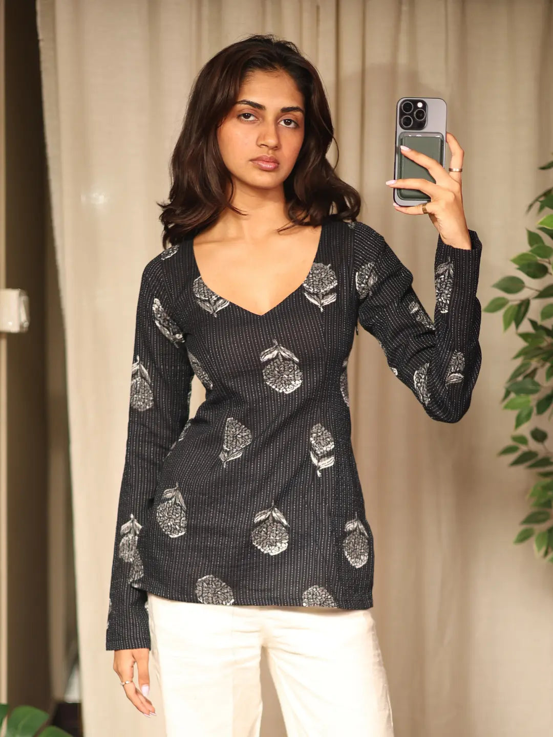 Naiza sleeved modest kurti
