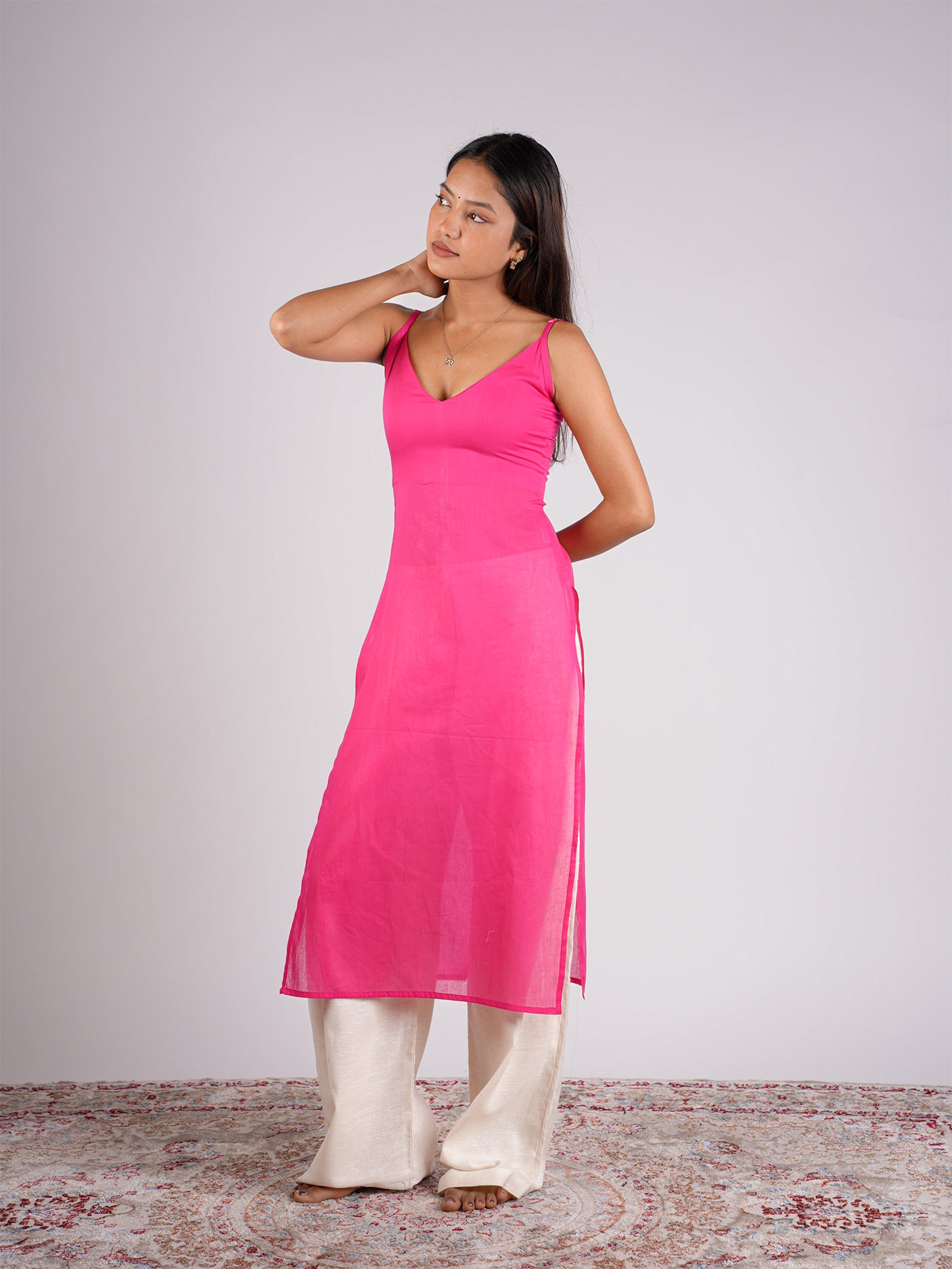 Adya Sheer Mul Kurti