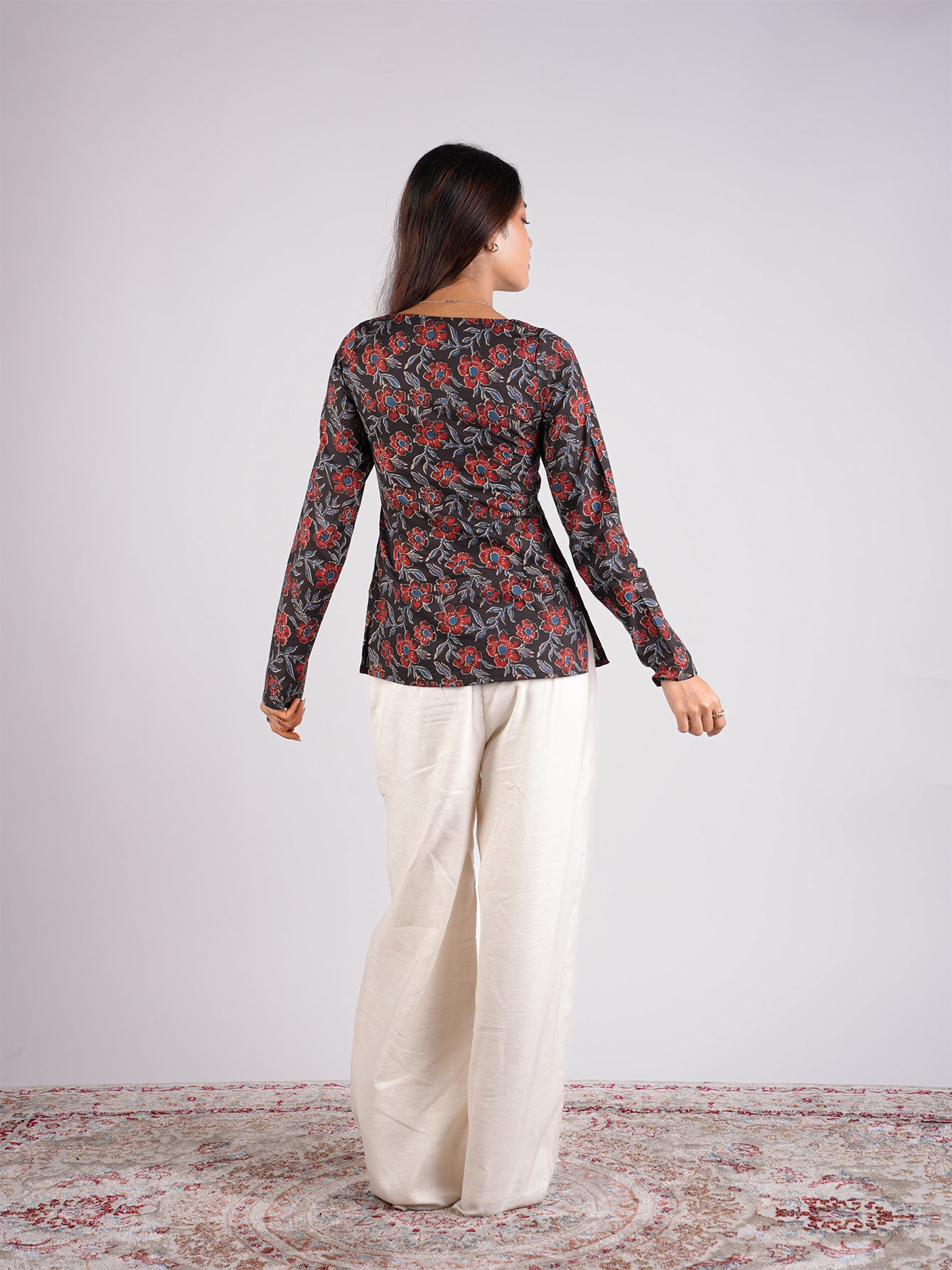 Hema Sleeved Modest Kurti