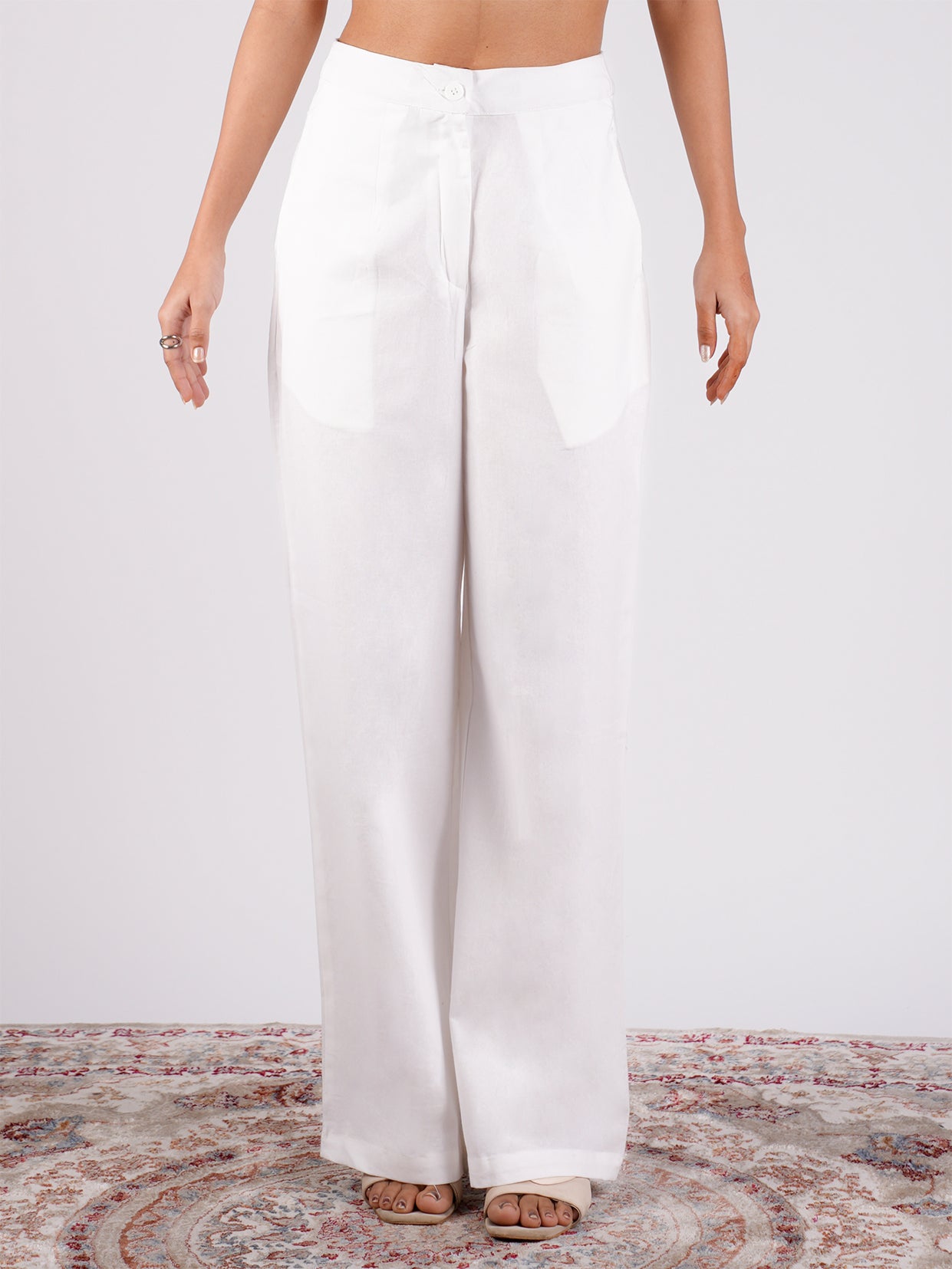 White Cotton Pants