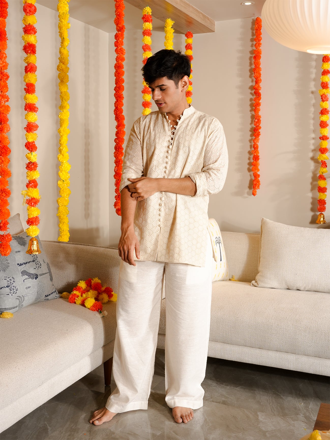 Ansh Chikankari Short Kurta