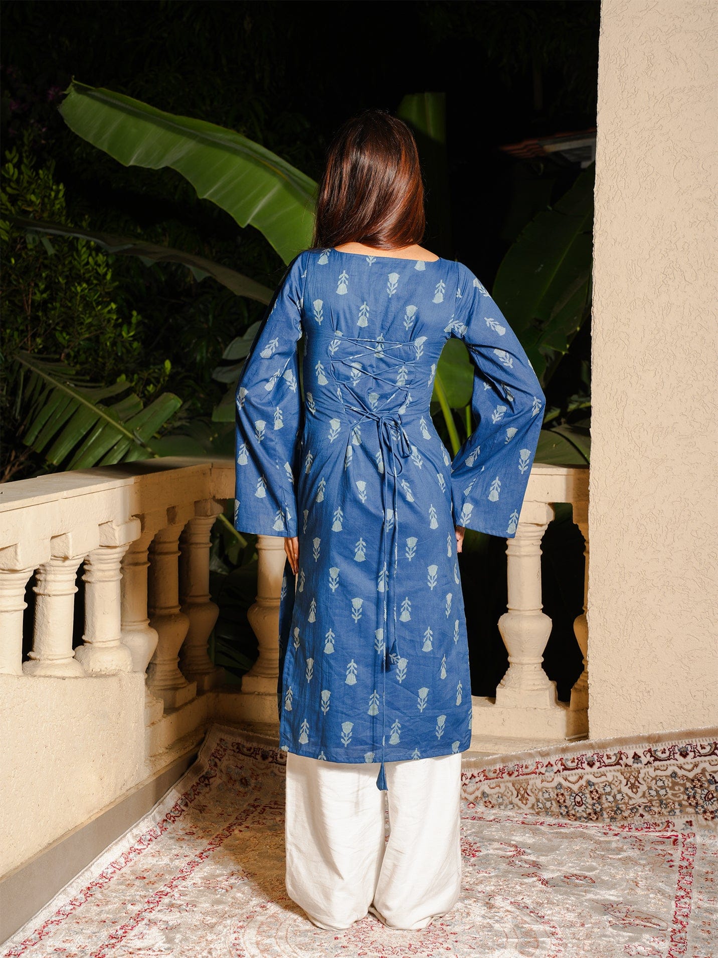 Meghna Bell Sleeved Long Kurti
