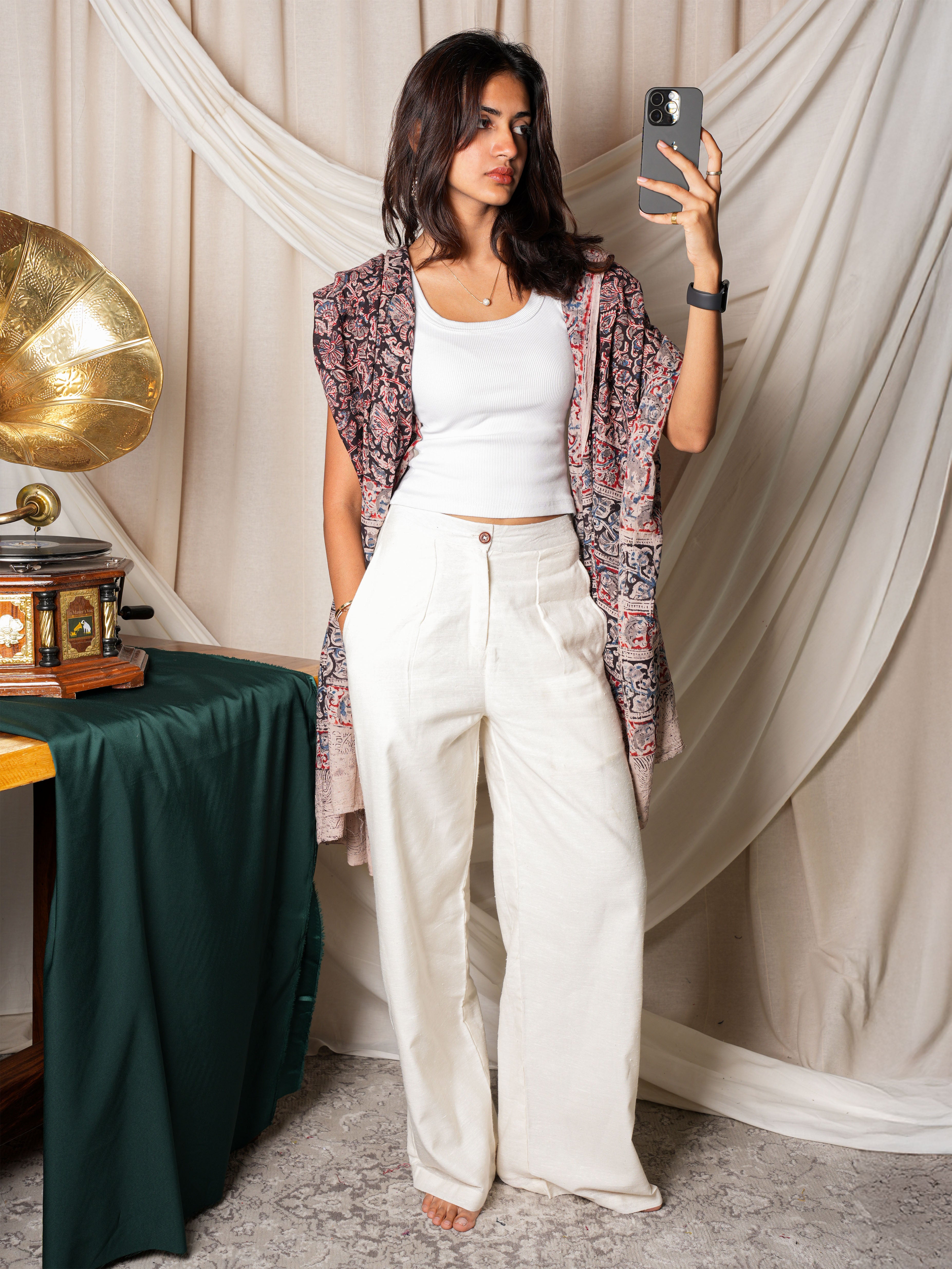 White Linen Trouser