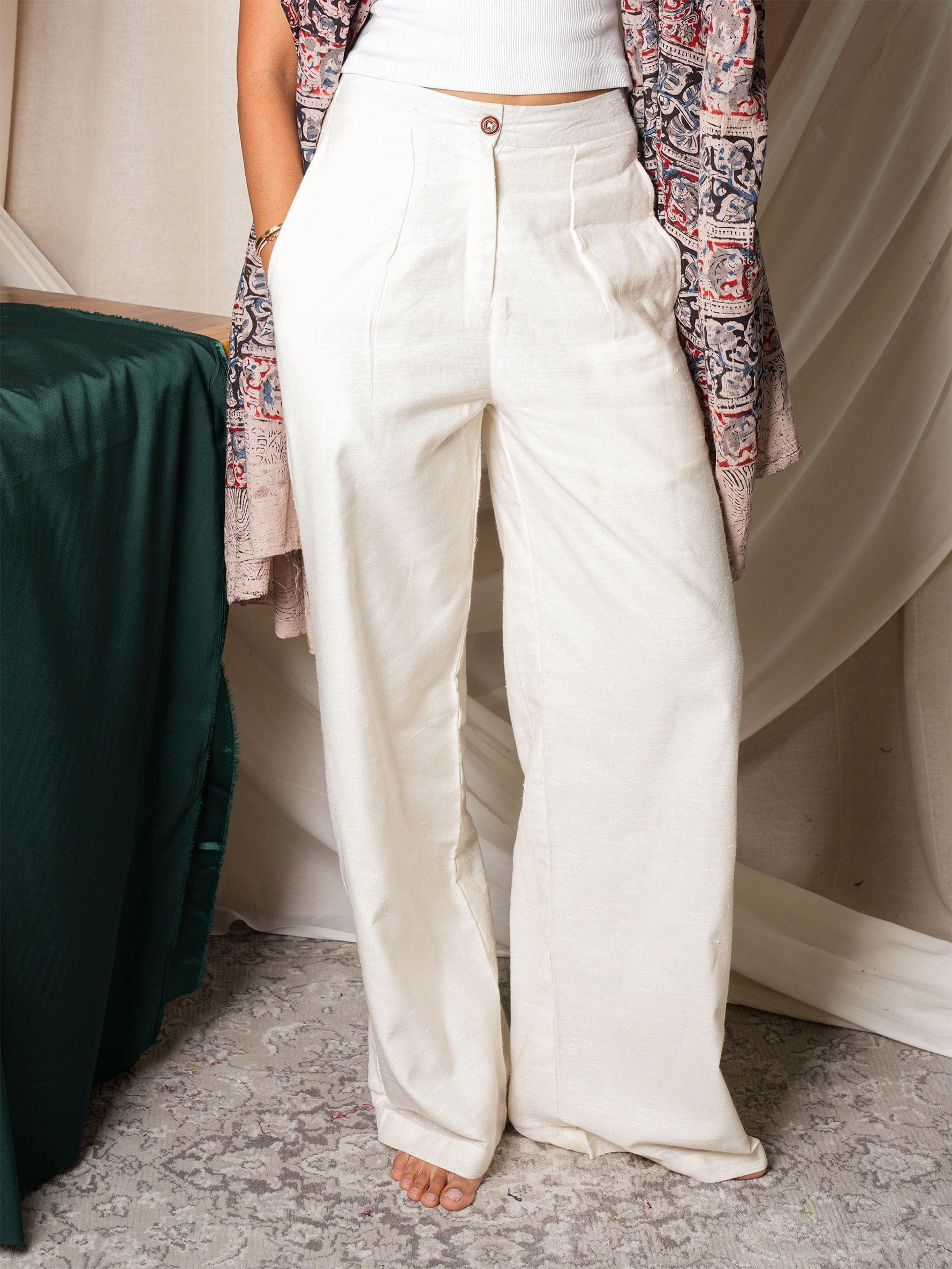 White Linen Trouser
