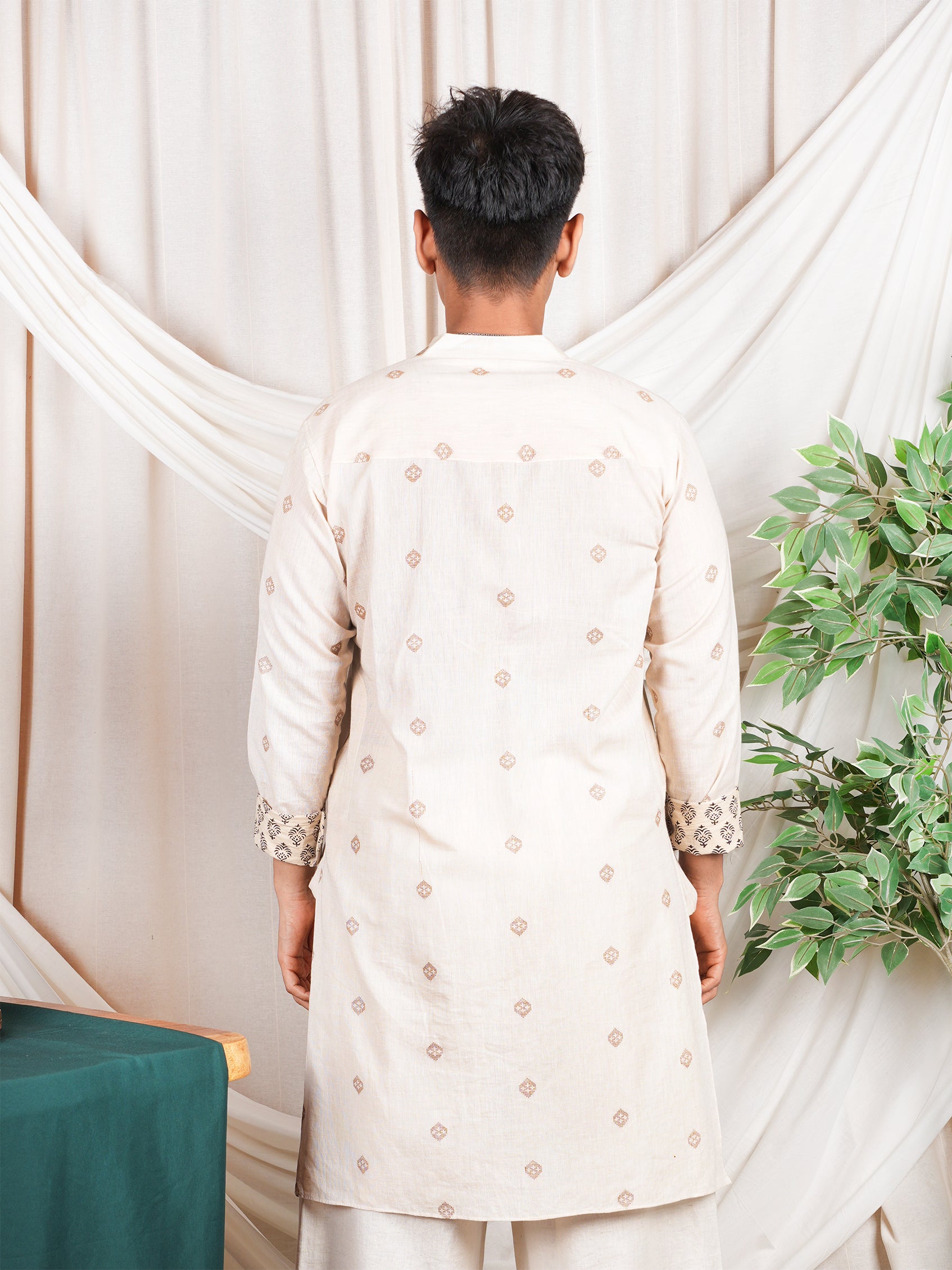 Nek Inverted Sleeves Long Kurta