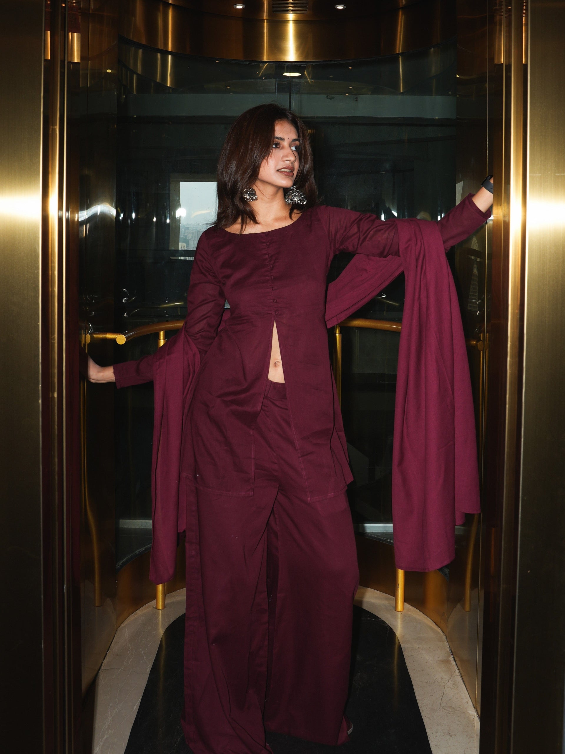 Kareena Mul Kurti Pant Dupatta Set