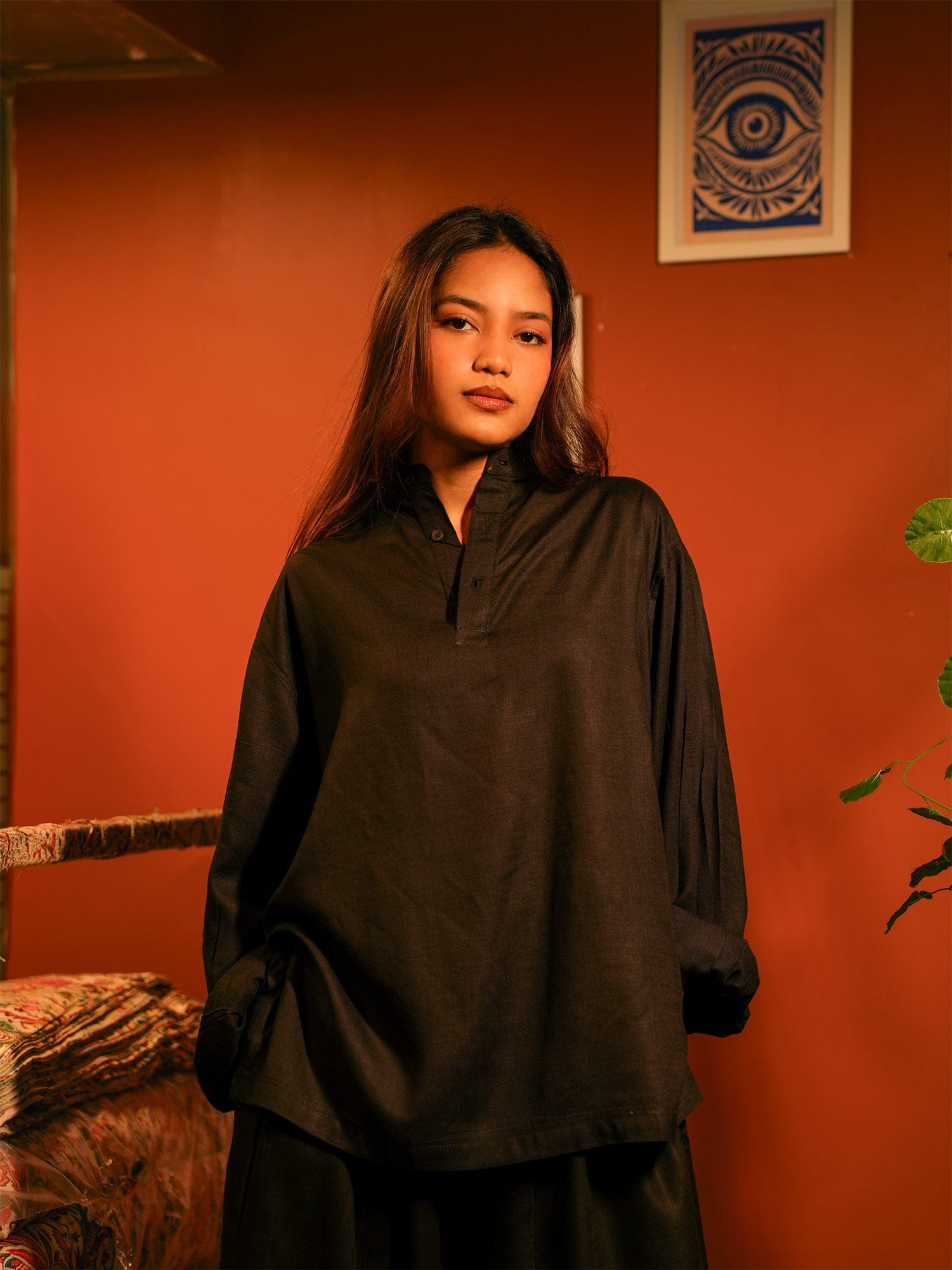 Black Relaxed Fit Shirt