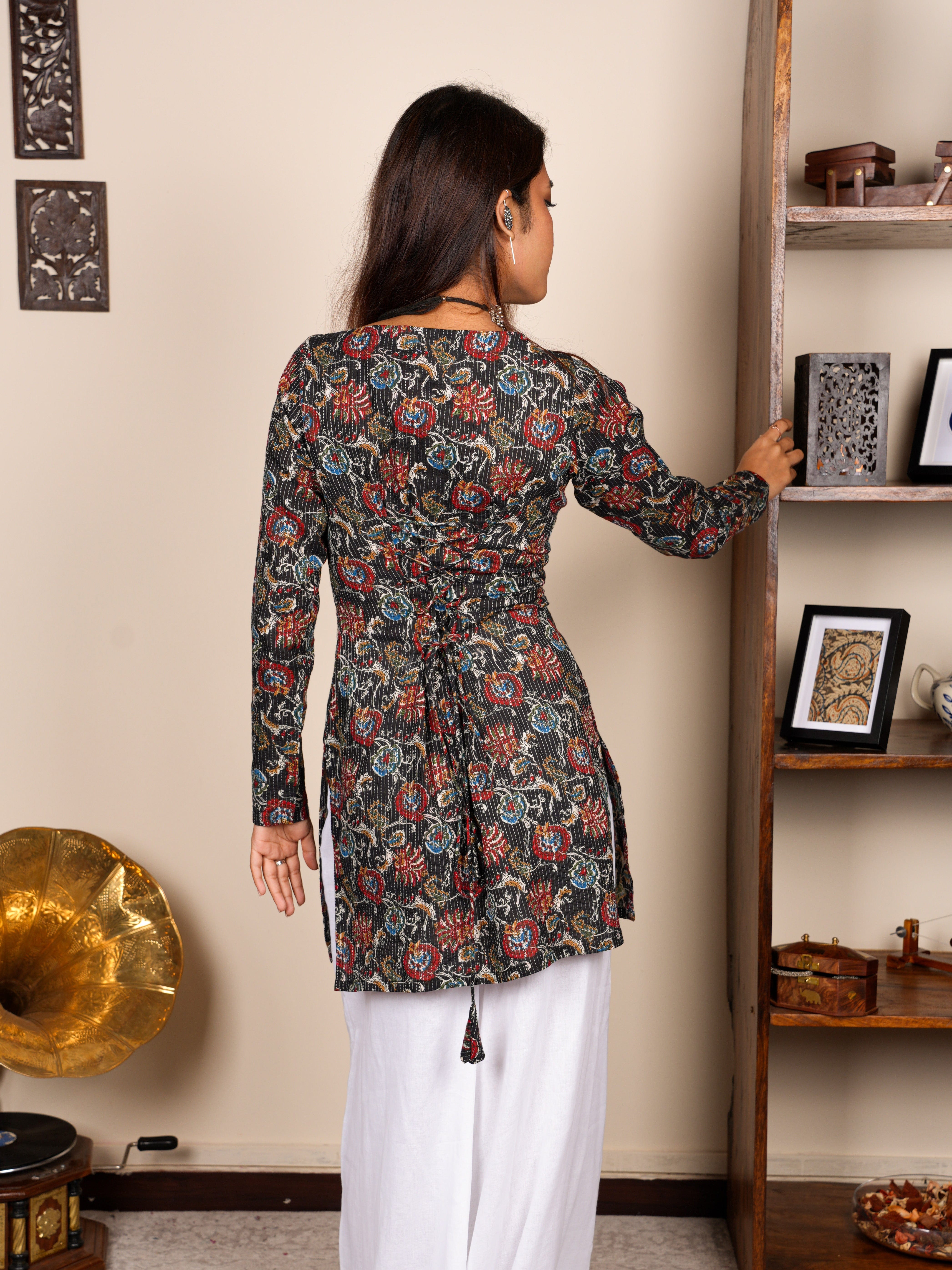 Radhika Sleeved Corset Kurti