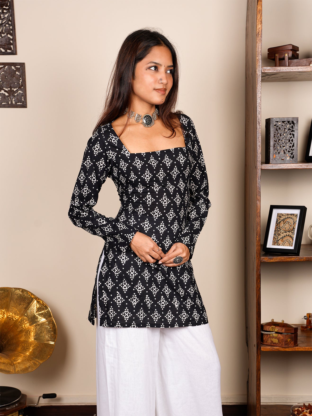 Janki Sleeved Corset Kurti
