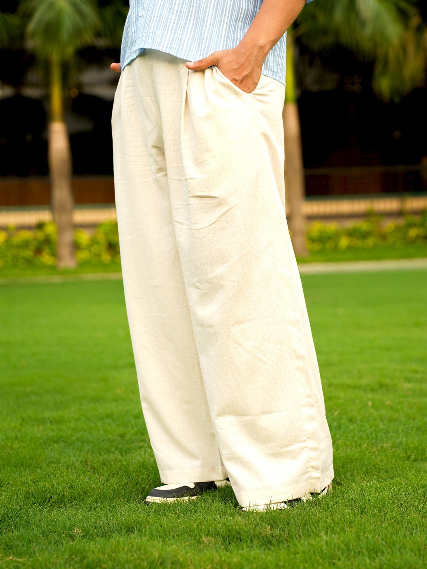 Beige Pajama Pants