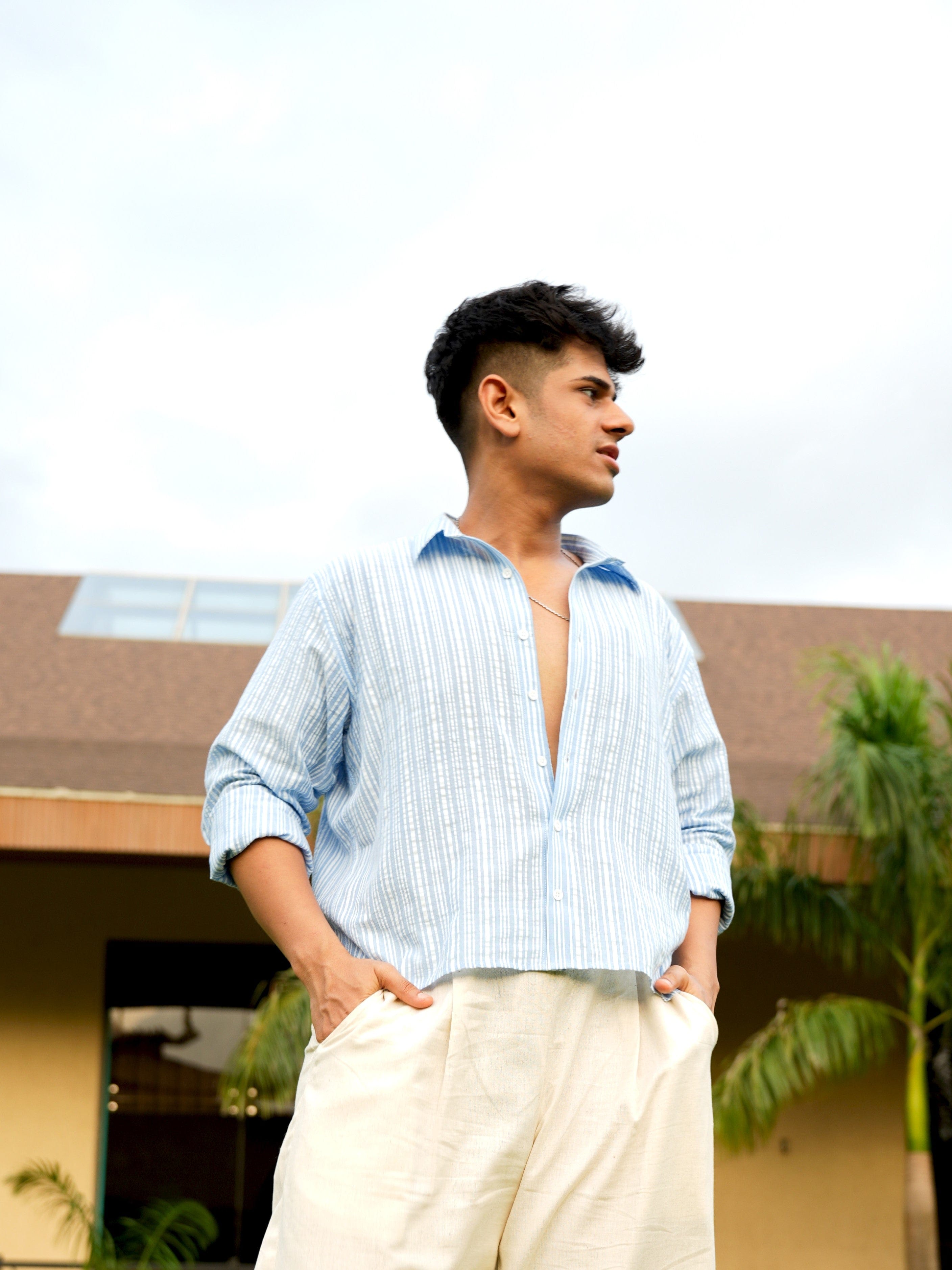 Gul Striped Crop Shirt