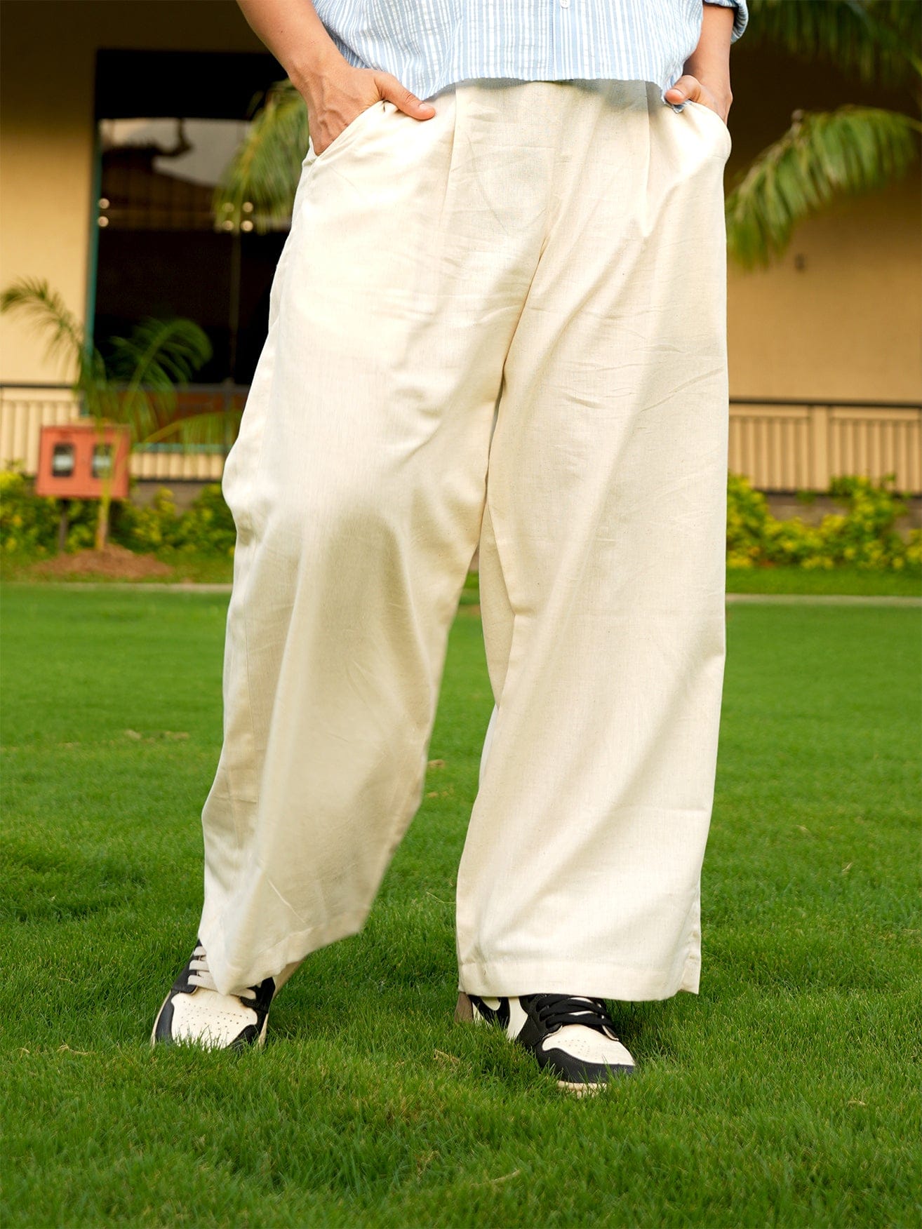 Beige Pajama Pants