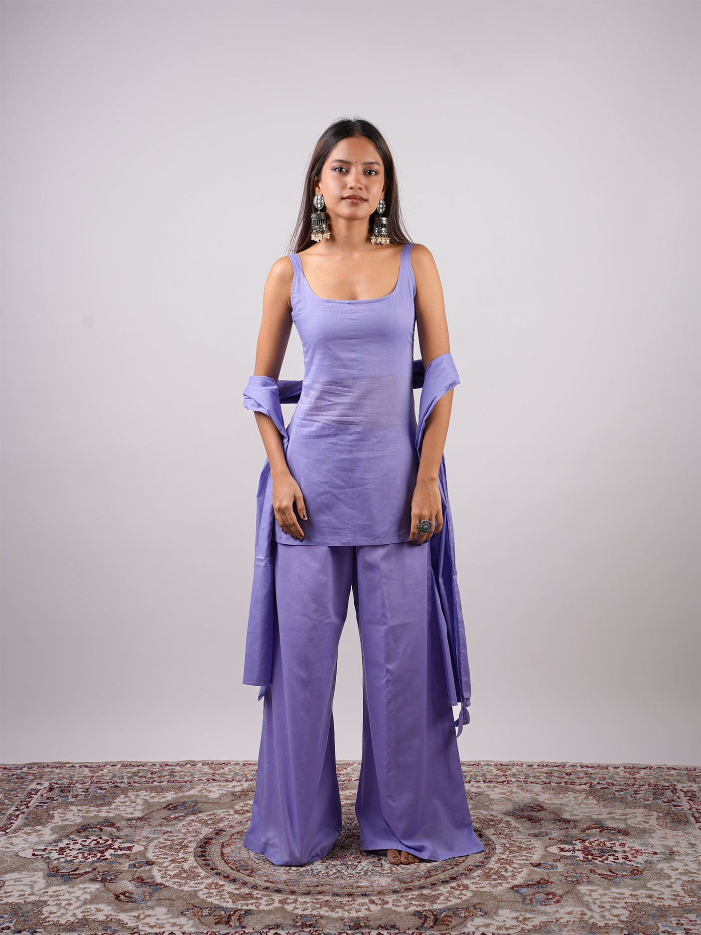 Karishma Mul Kurti Pant Dupatta Set