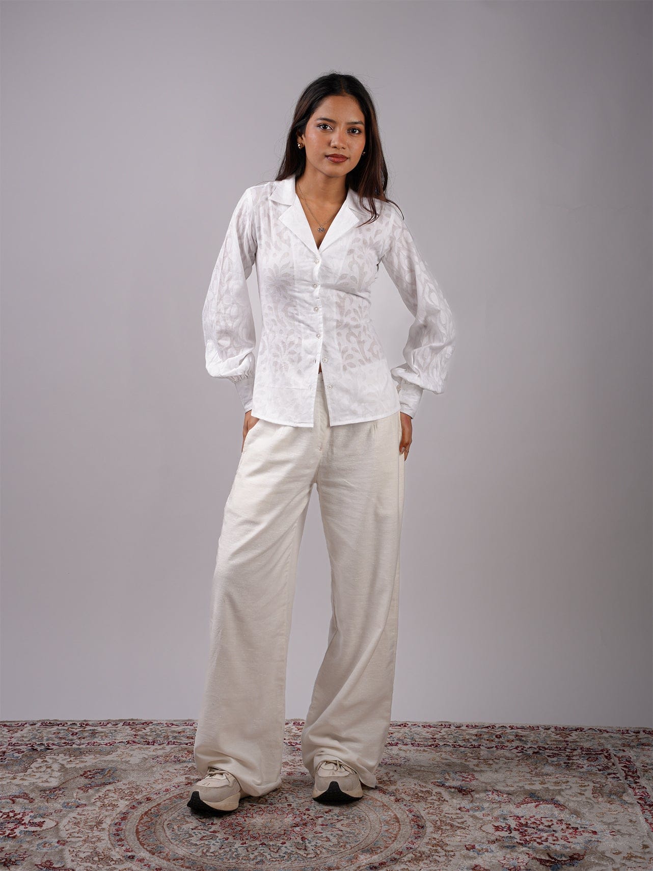 Safa Jacquard Corset Shirt