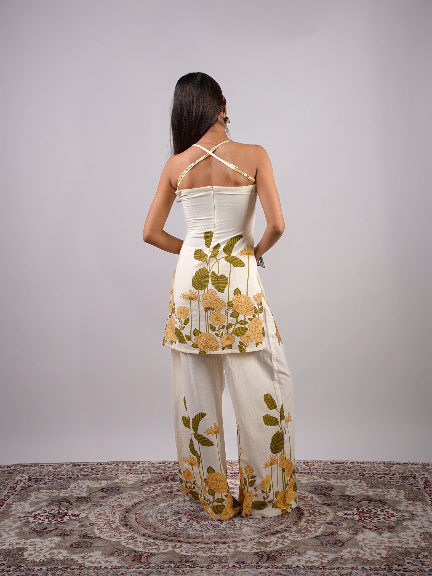 Delilah Halterneck Kurti Pant Set