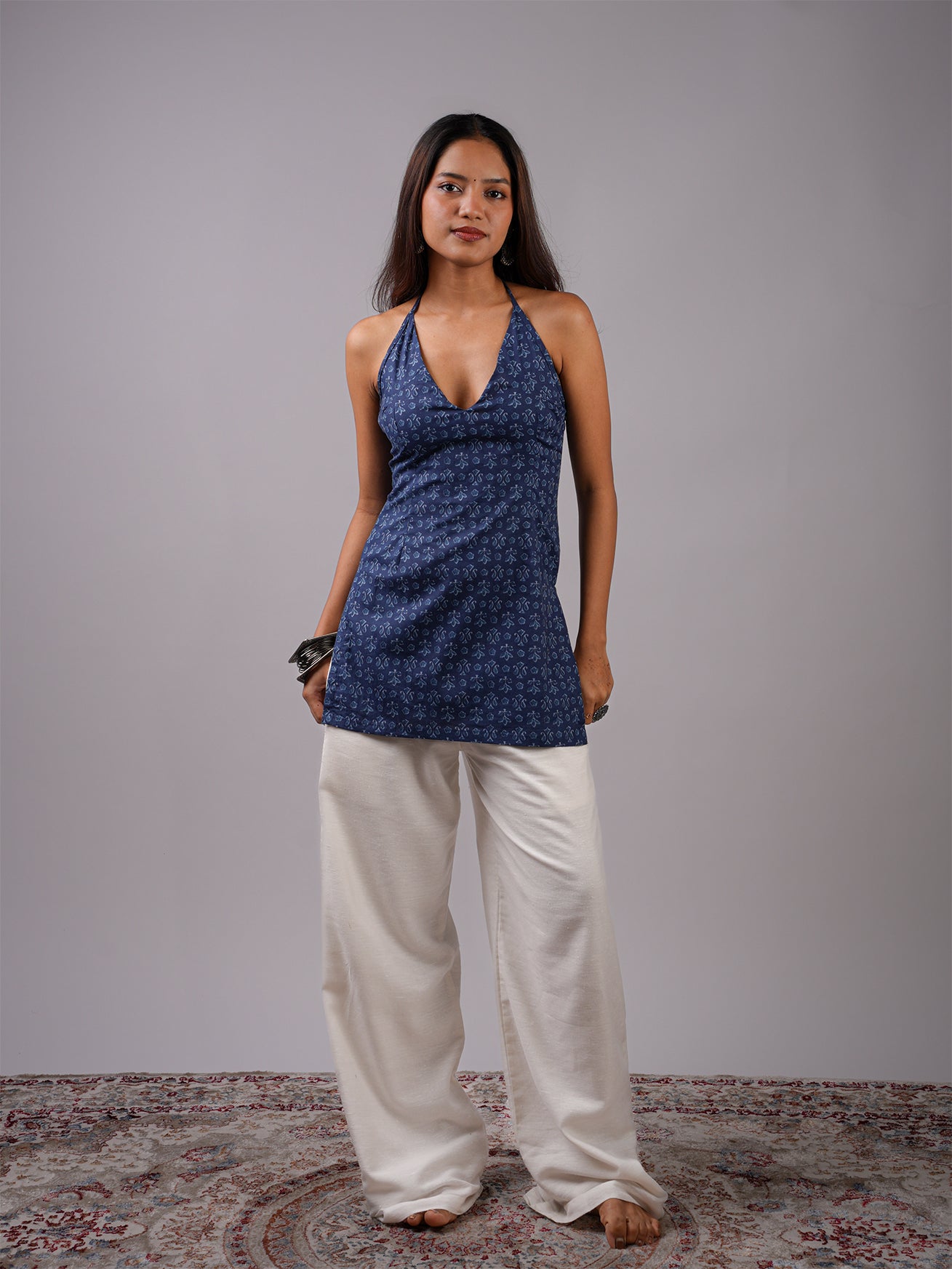 Arya Halterneck Corset Kurti