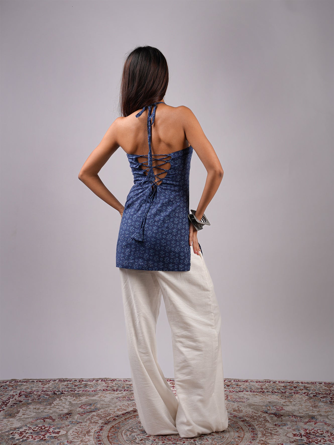 Arya Halterneck Corset Kurti