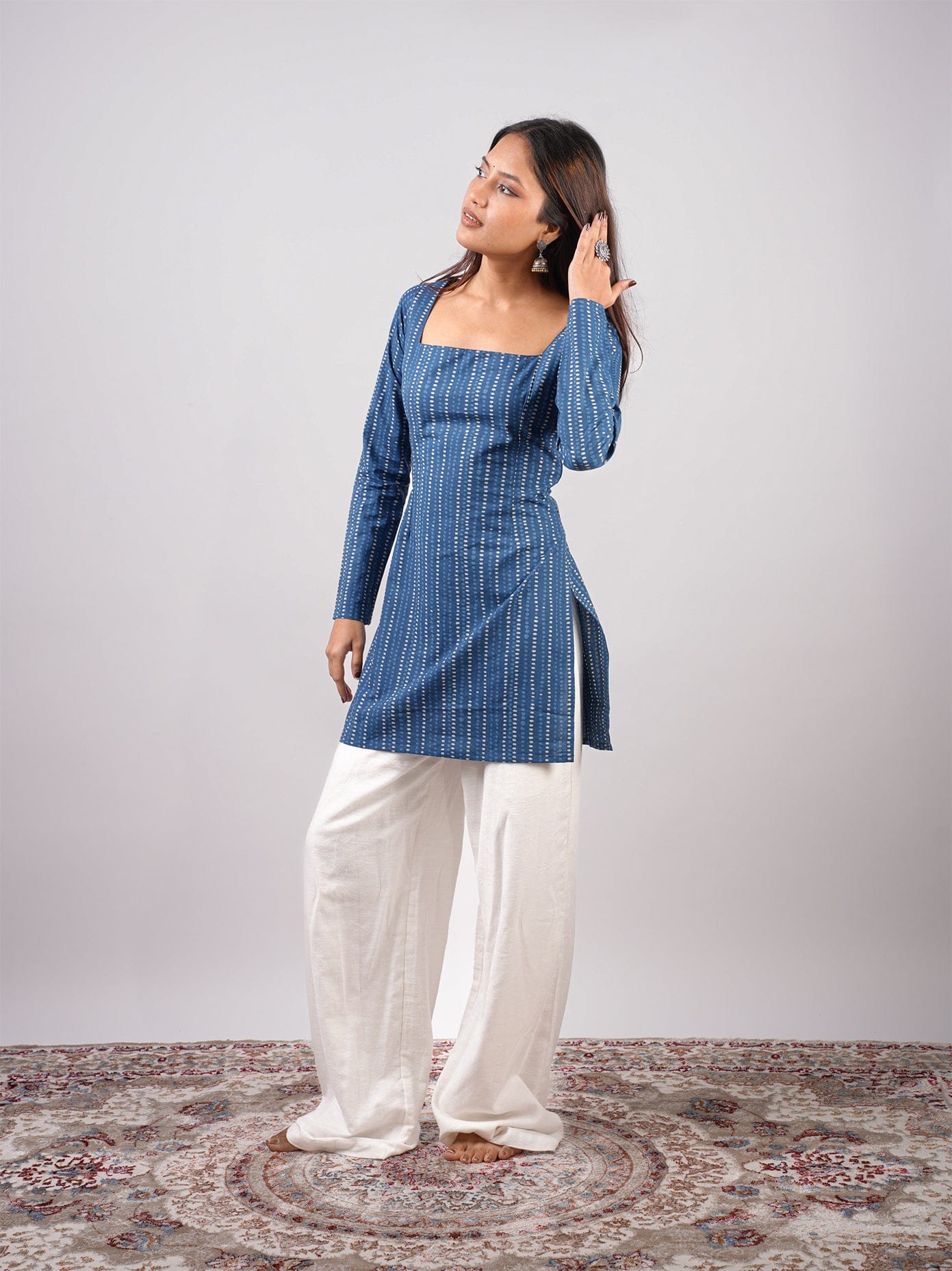 Ishita Sleeved Corset Kurti