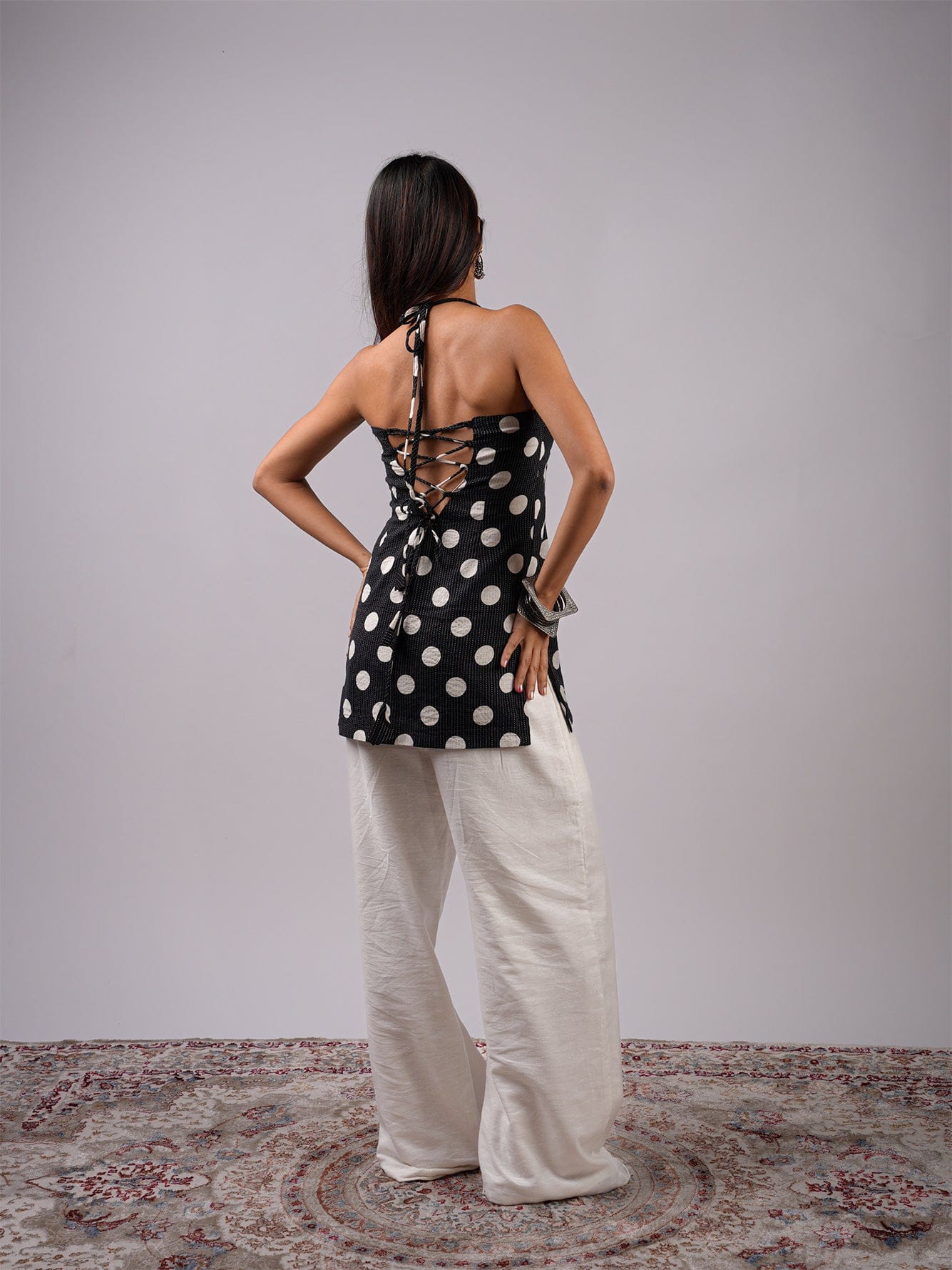 Hiya Halter Neck Corset Kurti