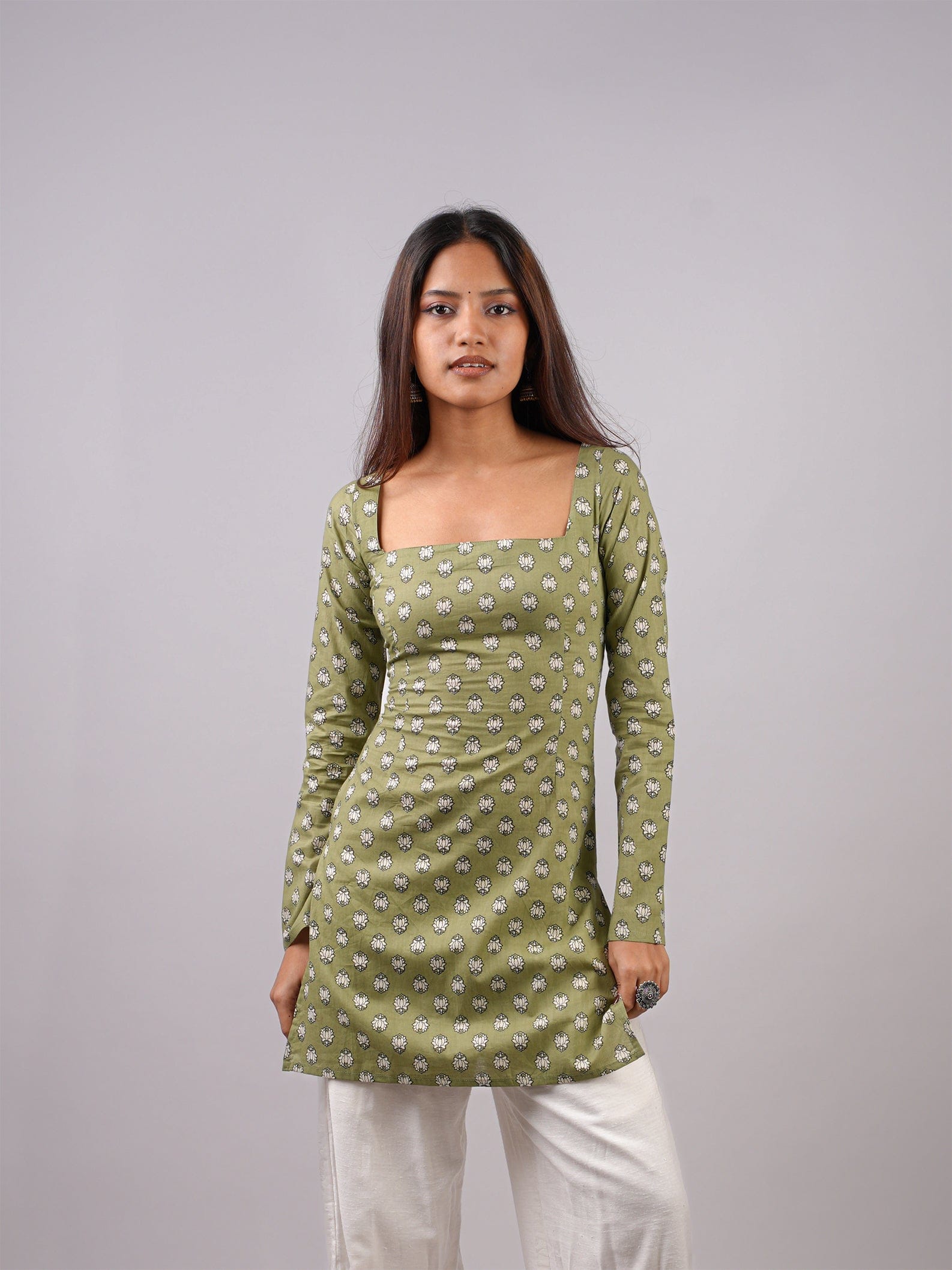 Ayesha Sleeved Corset Kurti