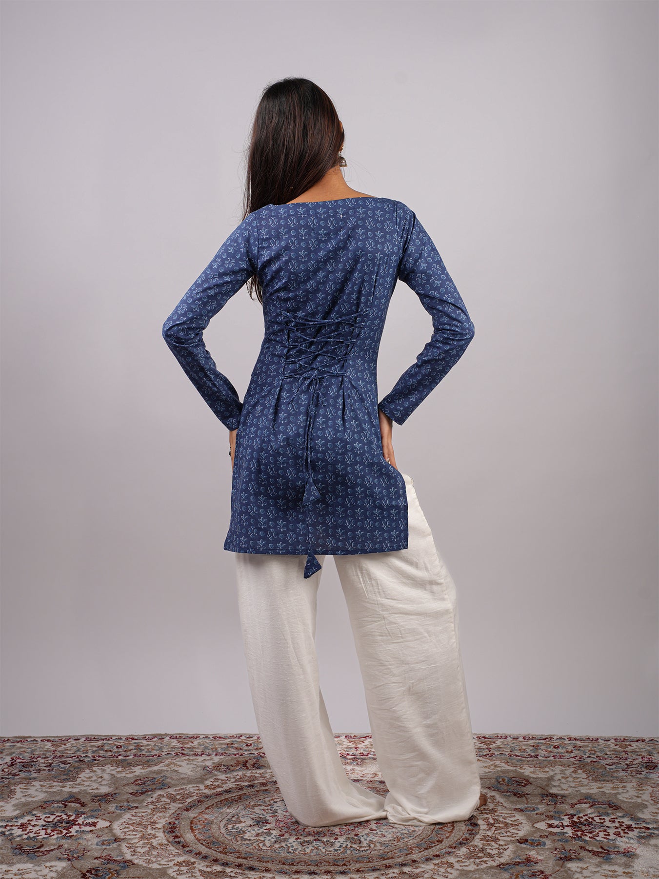 Kaira Sleeved Corset Kurti