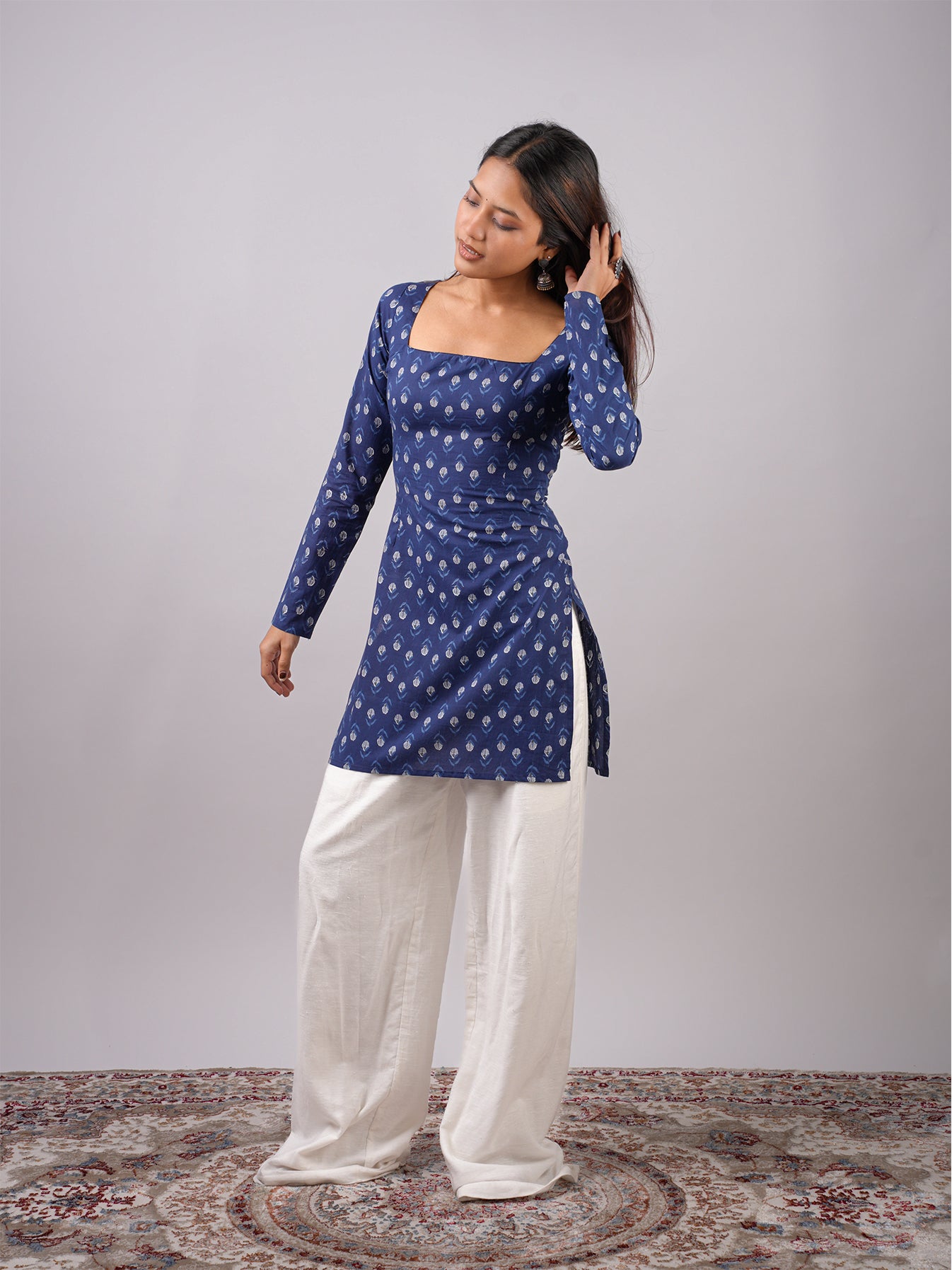 Nia Sleeved Corset Kurti