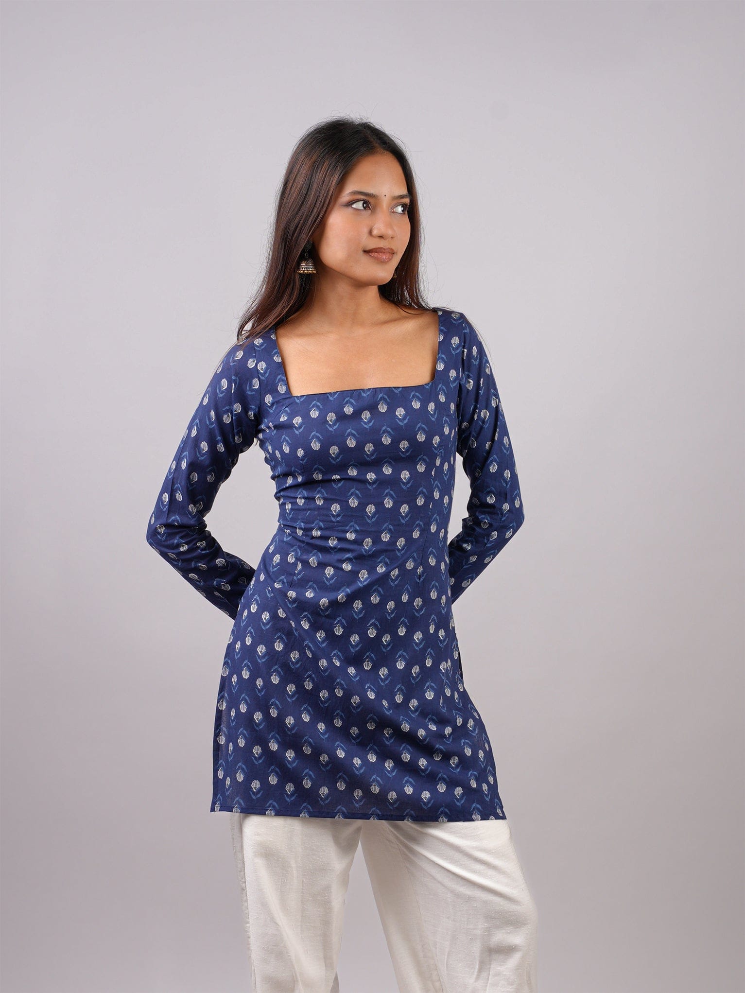 Nia Sleeved Corset Kurti