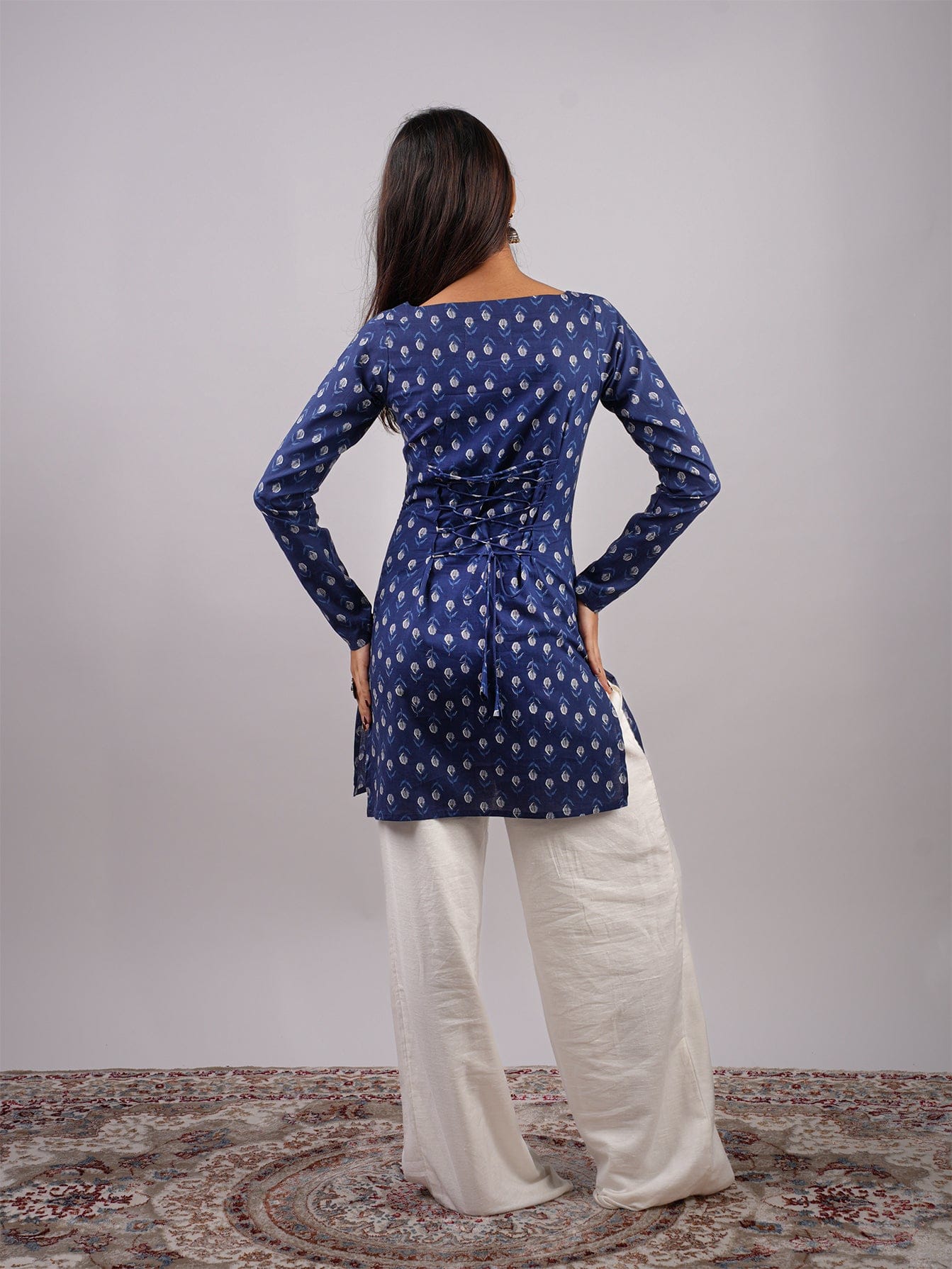 Nia Sleeved Corset Kurti
