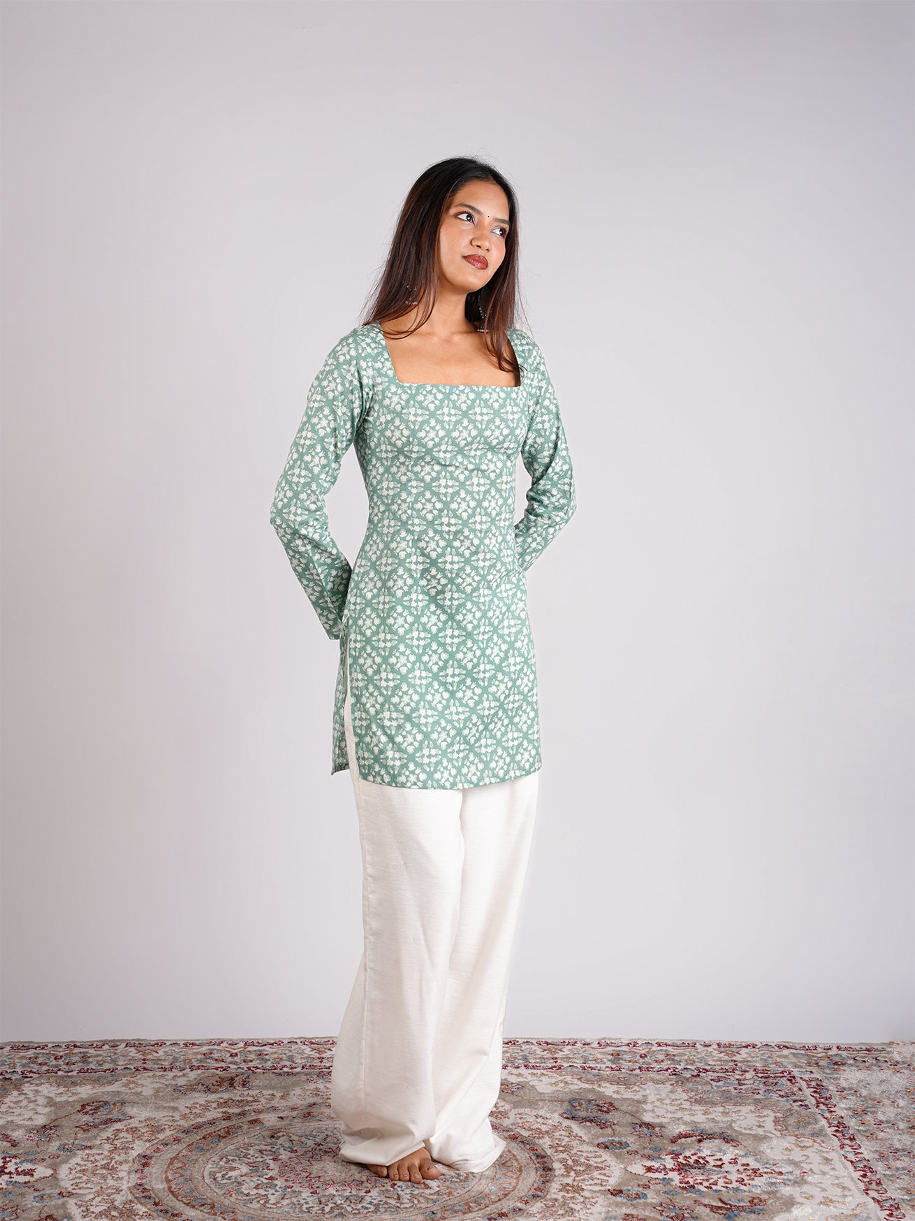 Chaya Sleeved Corset Kurti
