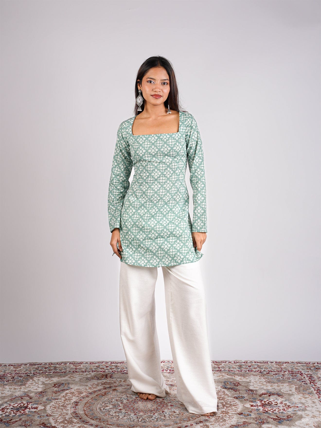 Chaya Sleeved Corset Kurti